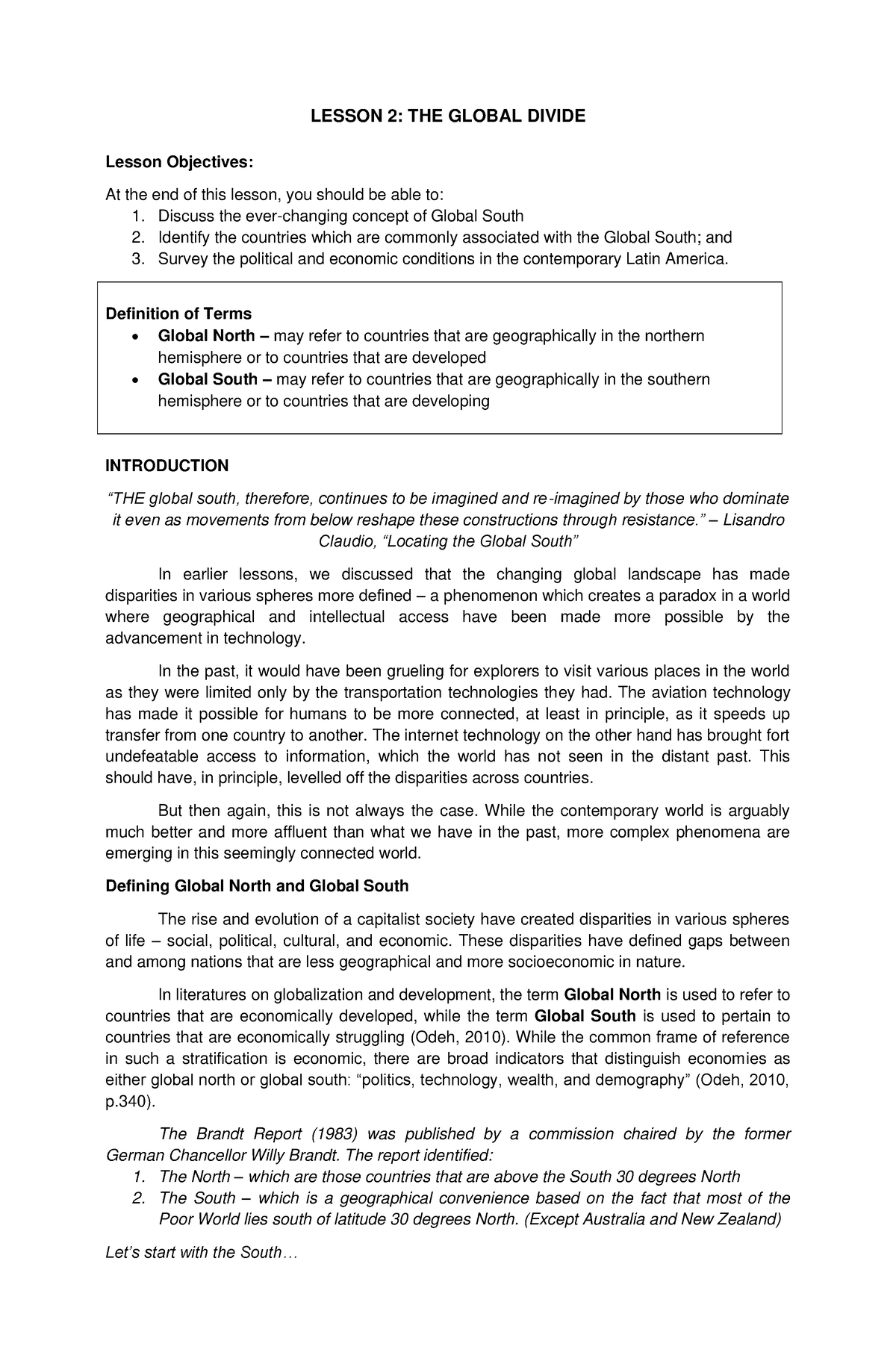 GE 3 Lesson 2 - Midterm - Lecture Notes From The Contemporary World ...