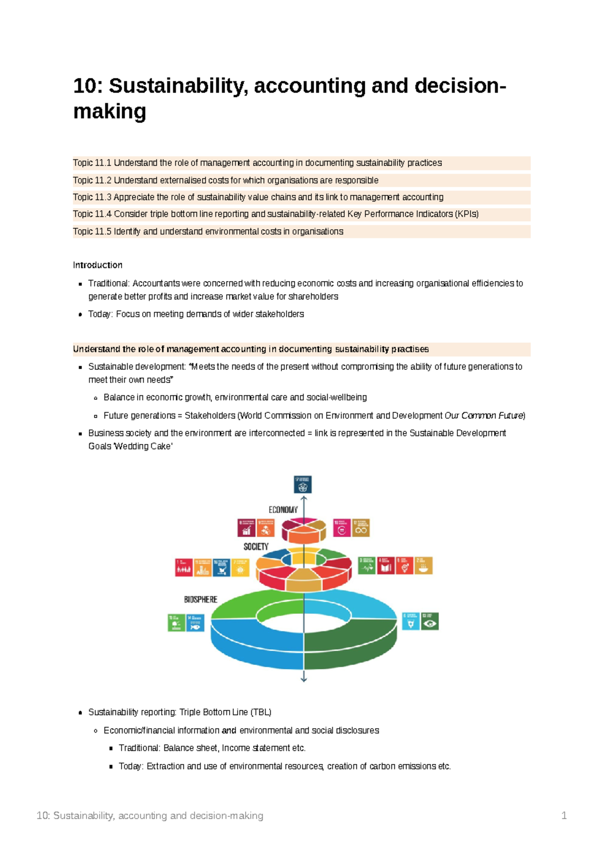 10 Sustainability Accounting And Decision-making - 10: Sustainability ...