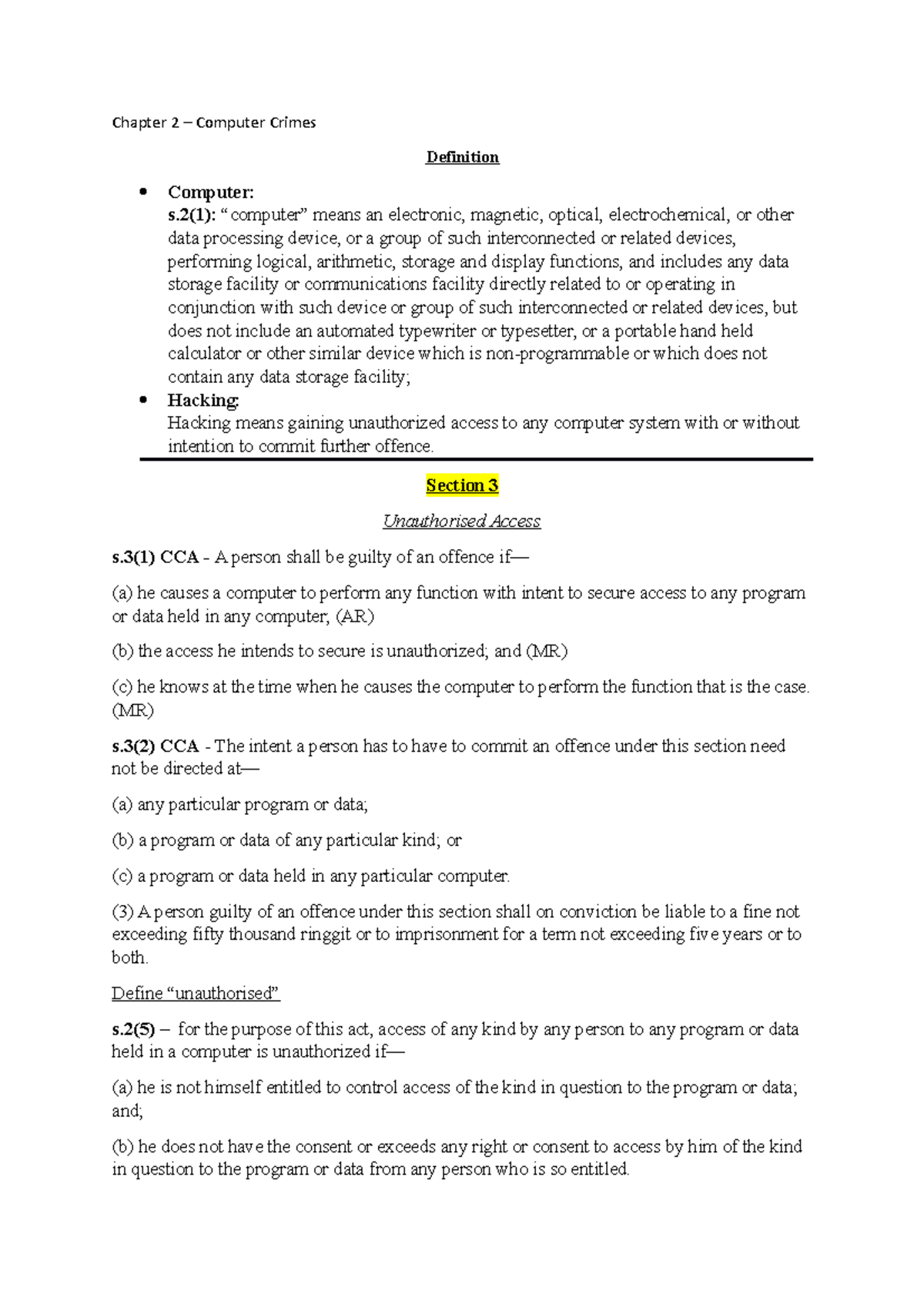 Chapter 2 Hope you find this useful. Chapter 2 Computer Crimes