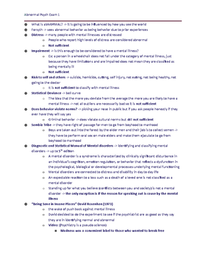 Abnormal Psych Eating Disorders Notes - 338- Abnormal Psychology Eating ...