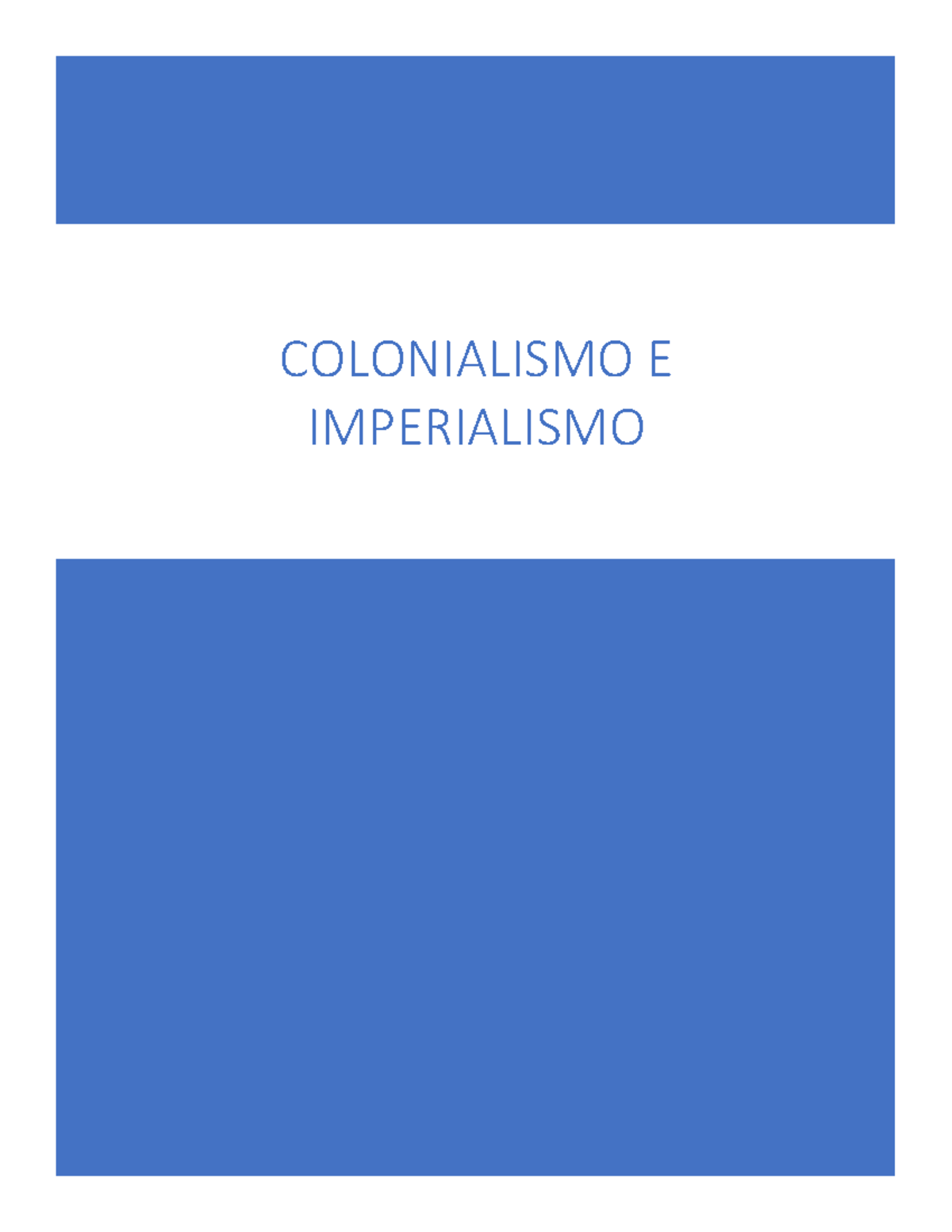 Colonialismo E Imperialismo - COLONIALISMO E IMPERIALISMO COLONIALISMO ...