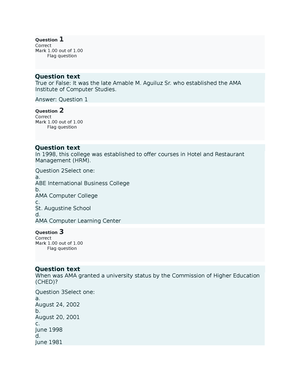 UGRD-IT6208- Prelim QUIZ 1 - Question 1 Complete Mark 1 Out Of 1. Flag ...