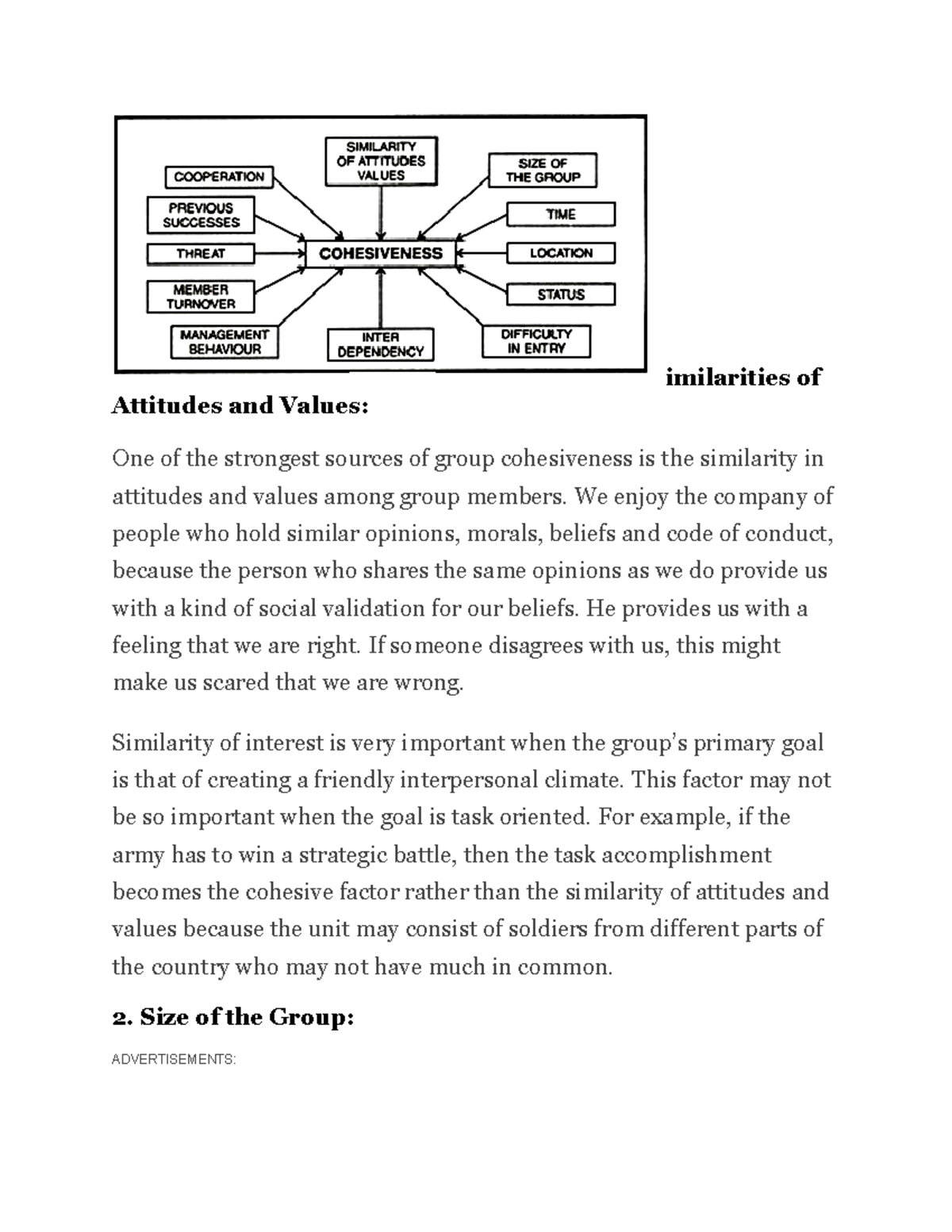 group-cohesiveness-none-imilarities-of-attitudes-and-values-one-of