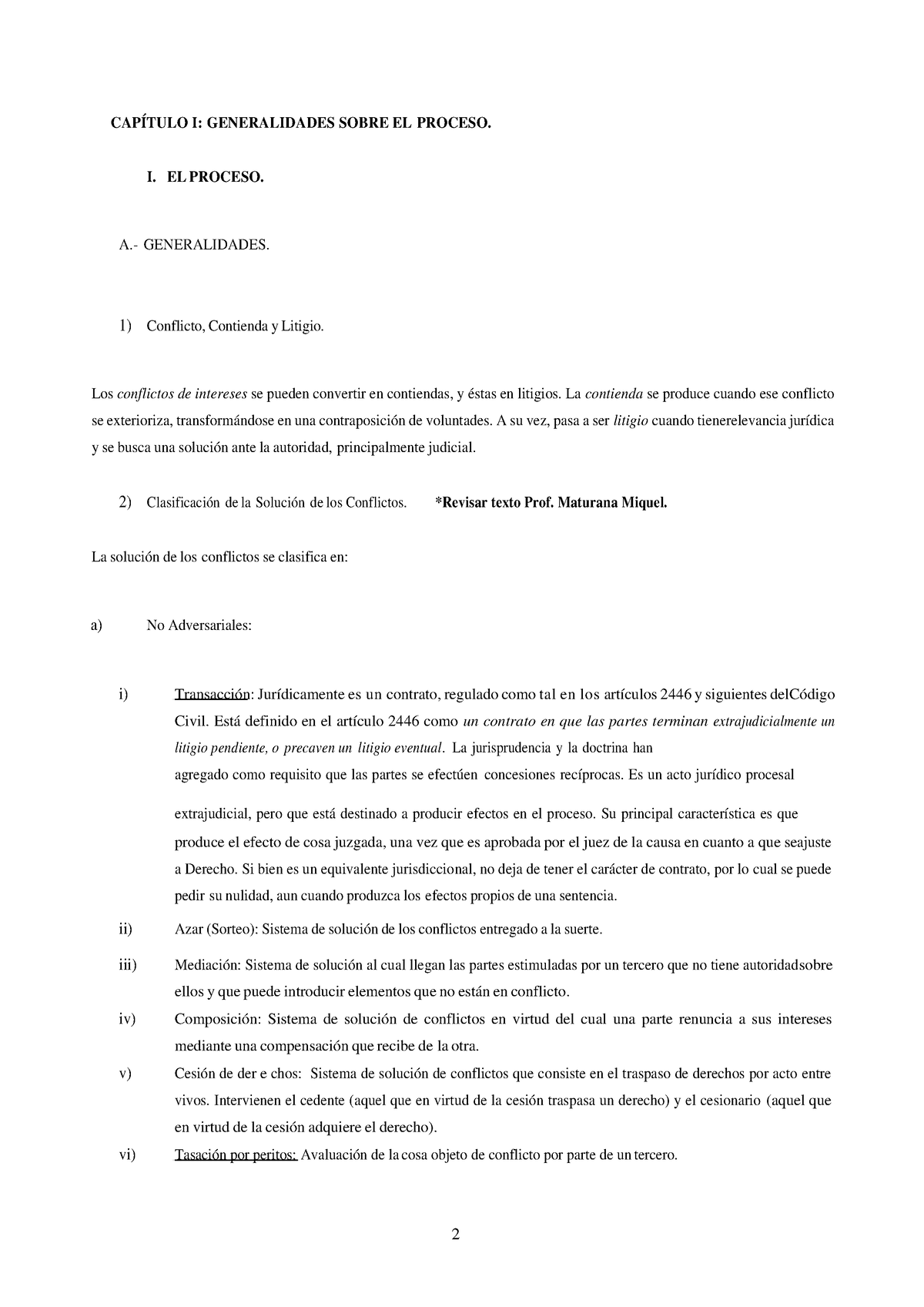 Normas Comunes 1era Parte - CAPÍTULO I: GENERALIDADES SOBRE EL PROCESO ...