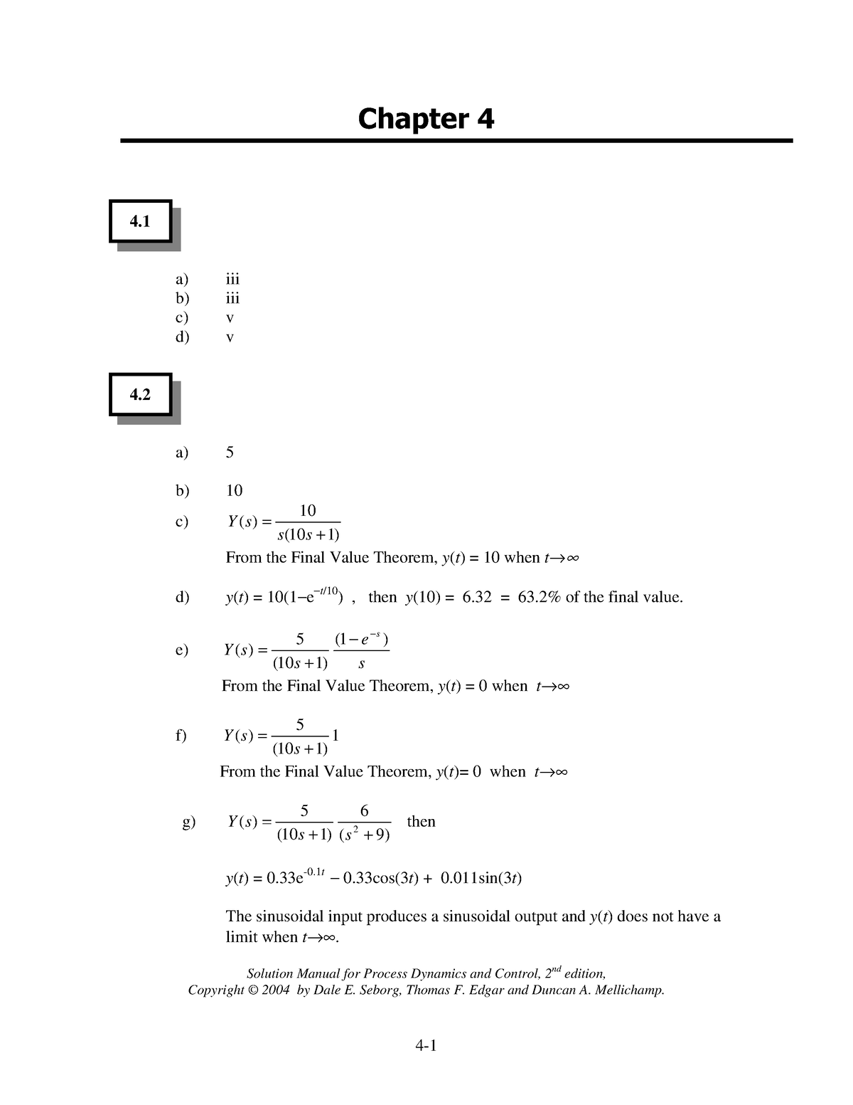 Pdfcoffee - Solución - 4. a) iii b) iii c) v d) v 4. a) 5 b) 10 c) ( 10 ...