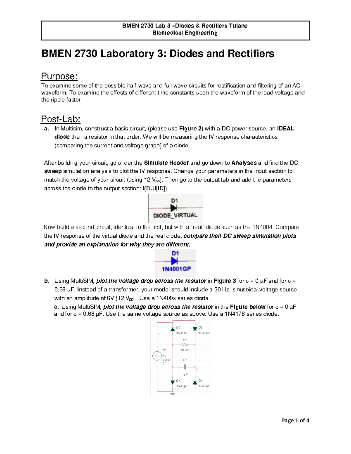 ELEC Lab 3 amended - Biomedical Engineering BMEN 2730 Laboratory 3 ...