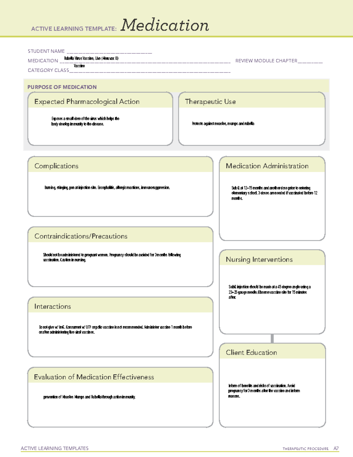 Active Learning Template Medication (1)-1 - ACTIVE LEARNING TEMPLATES ...