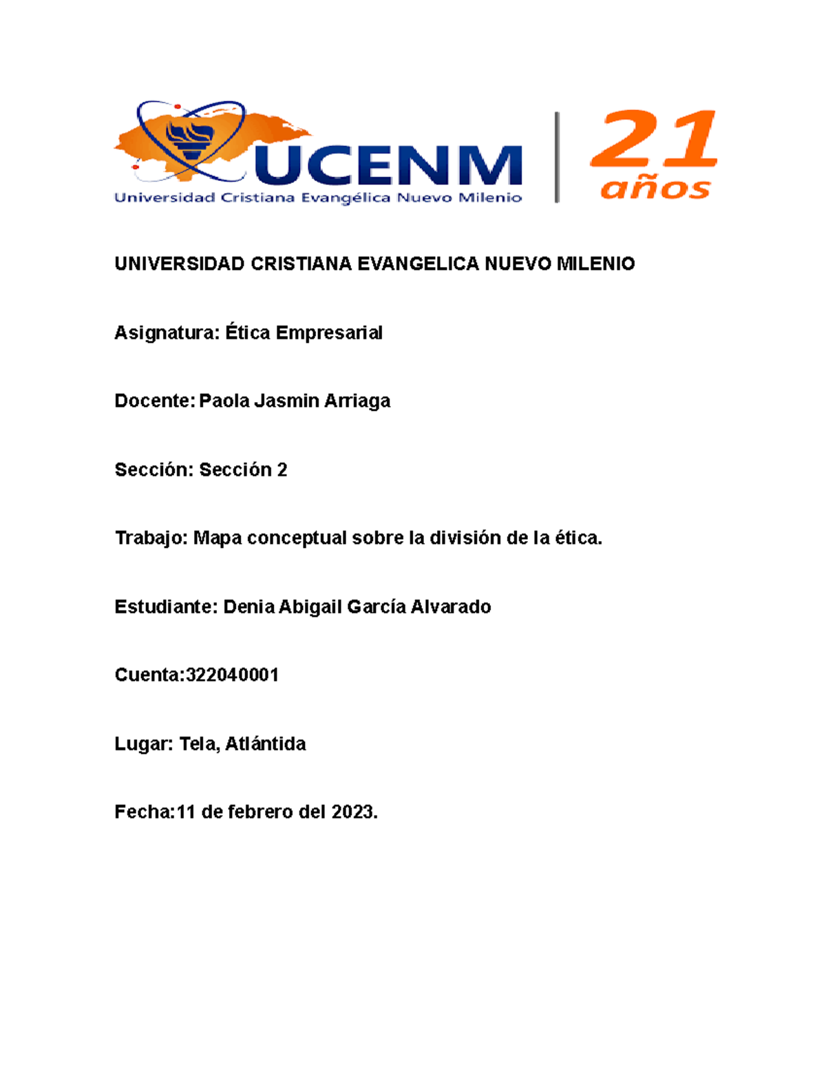 322040001 4 Etica Empresarial Etica Ucenm Studocu