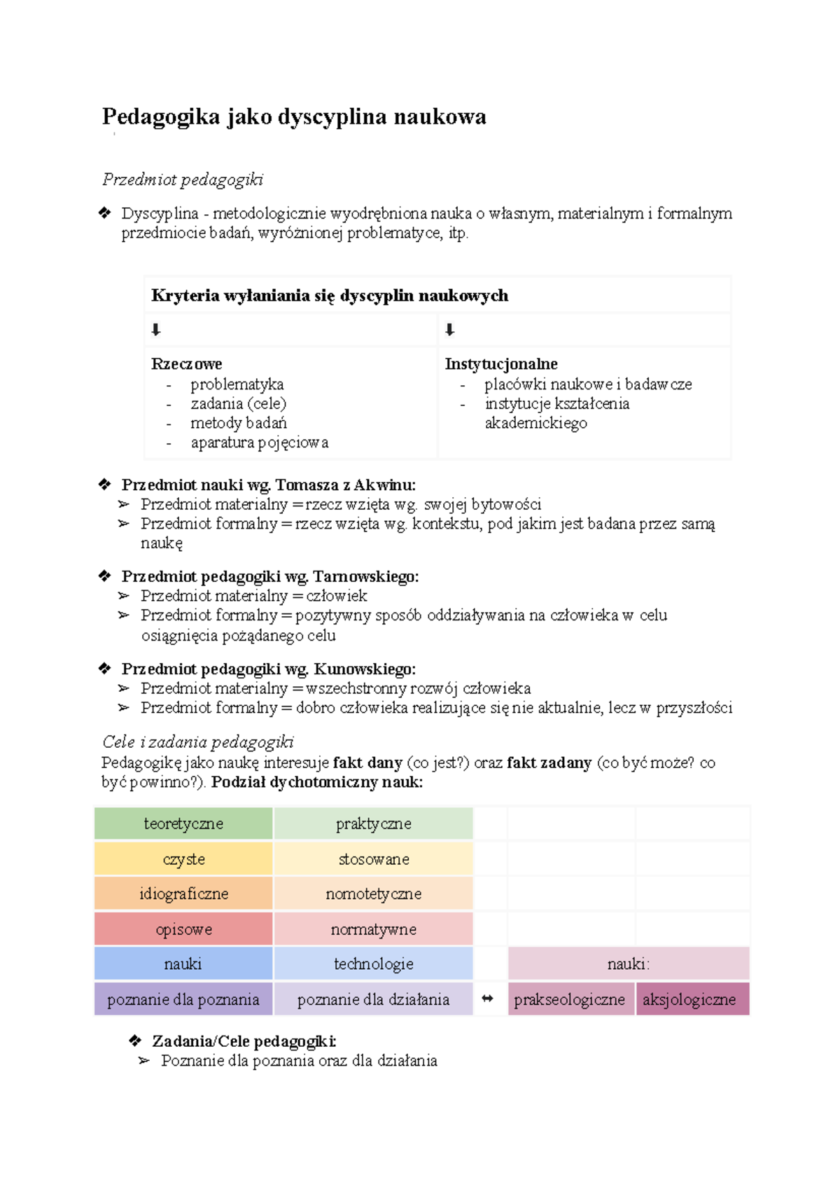 4. Pedagogika Jako Dyscyplina Naukowa - Pedagogika Jako Dyscyplina ...