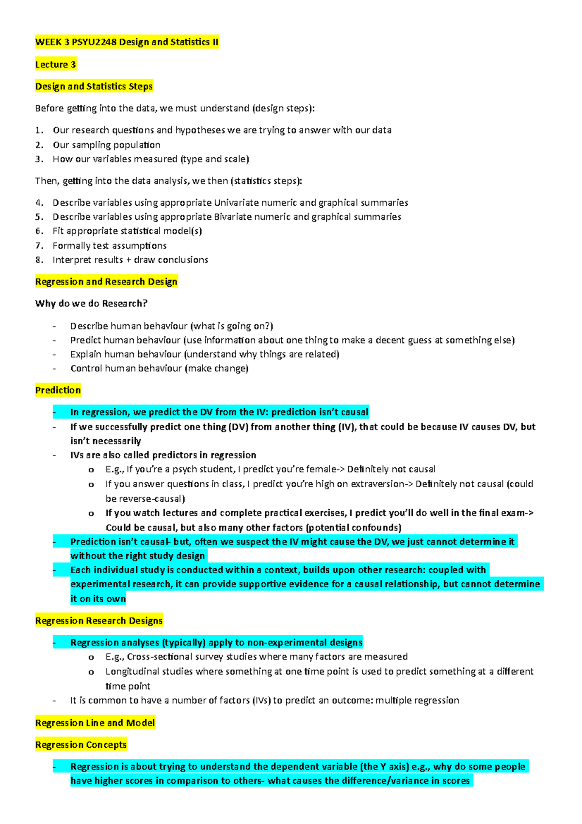 WEEK 3 PSYU2248 Design and Statistics II - , If you’re a psych student ...