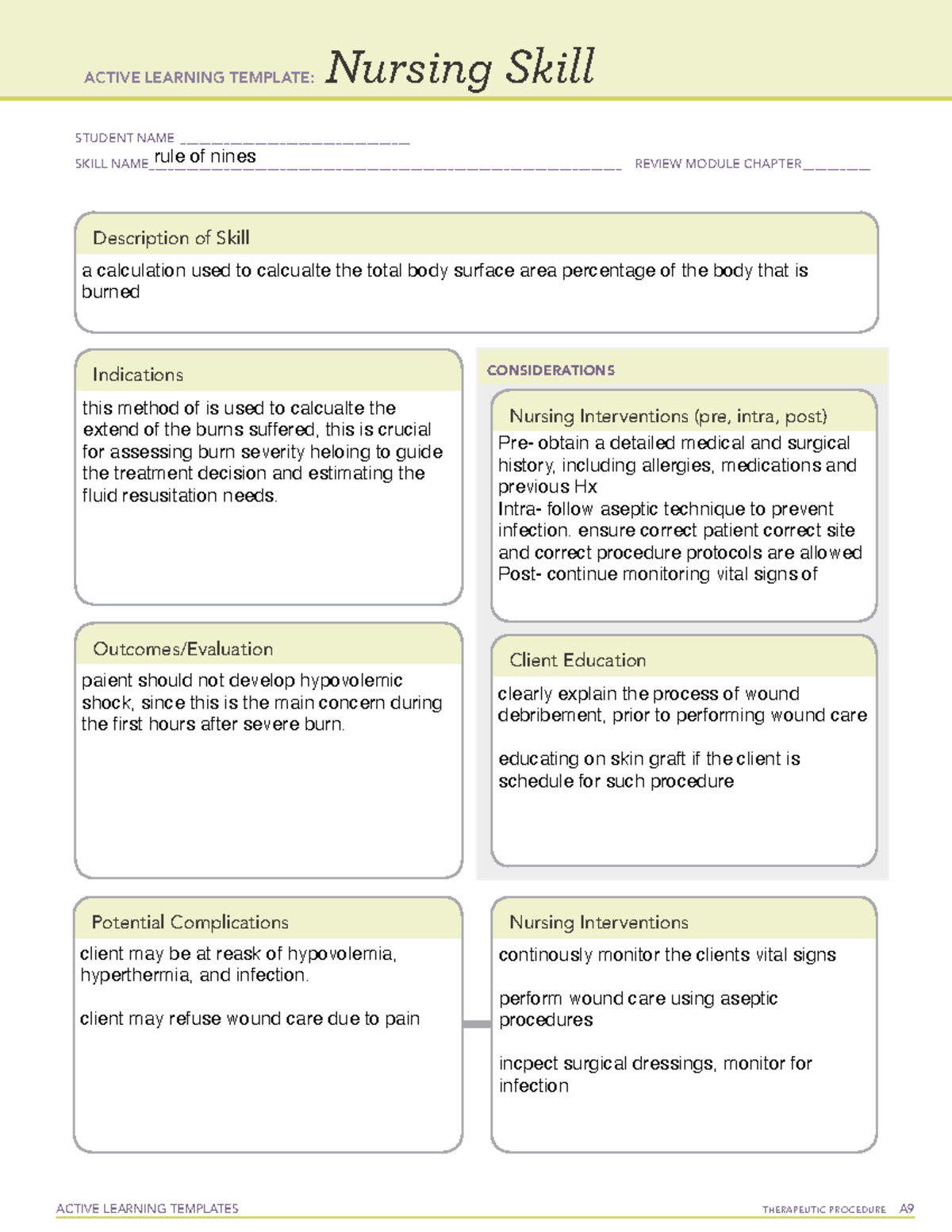 Active Learning Template Nursing Skill form-3 - ACTIVE LEARNING ...