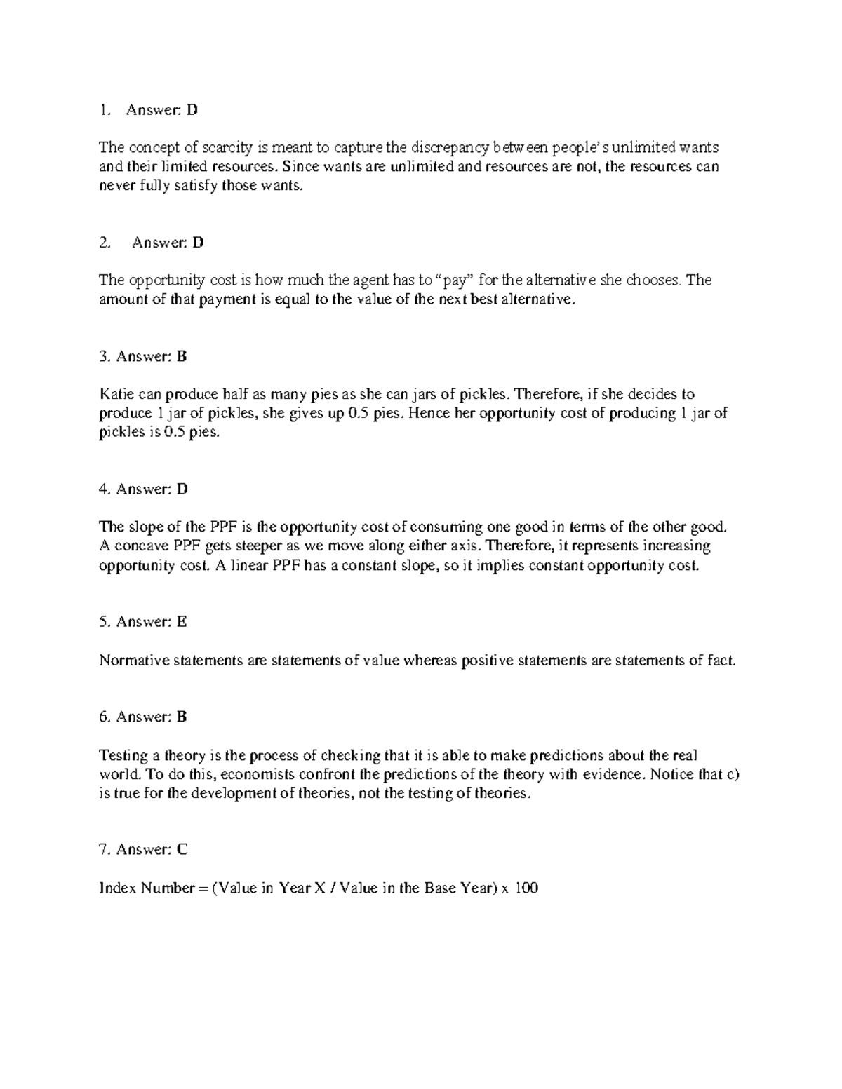 ECON 201 - Midterms 1 and 2 Practice Questions Solutions - Answer: D ...