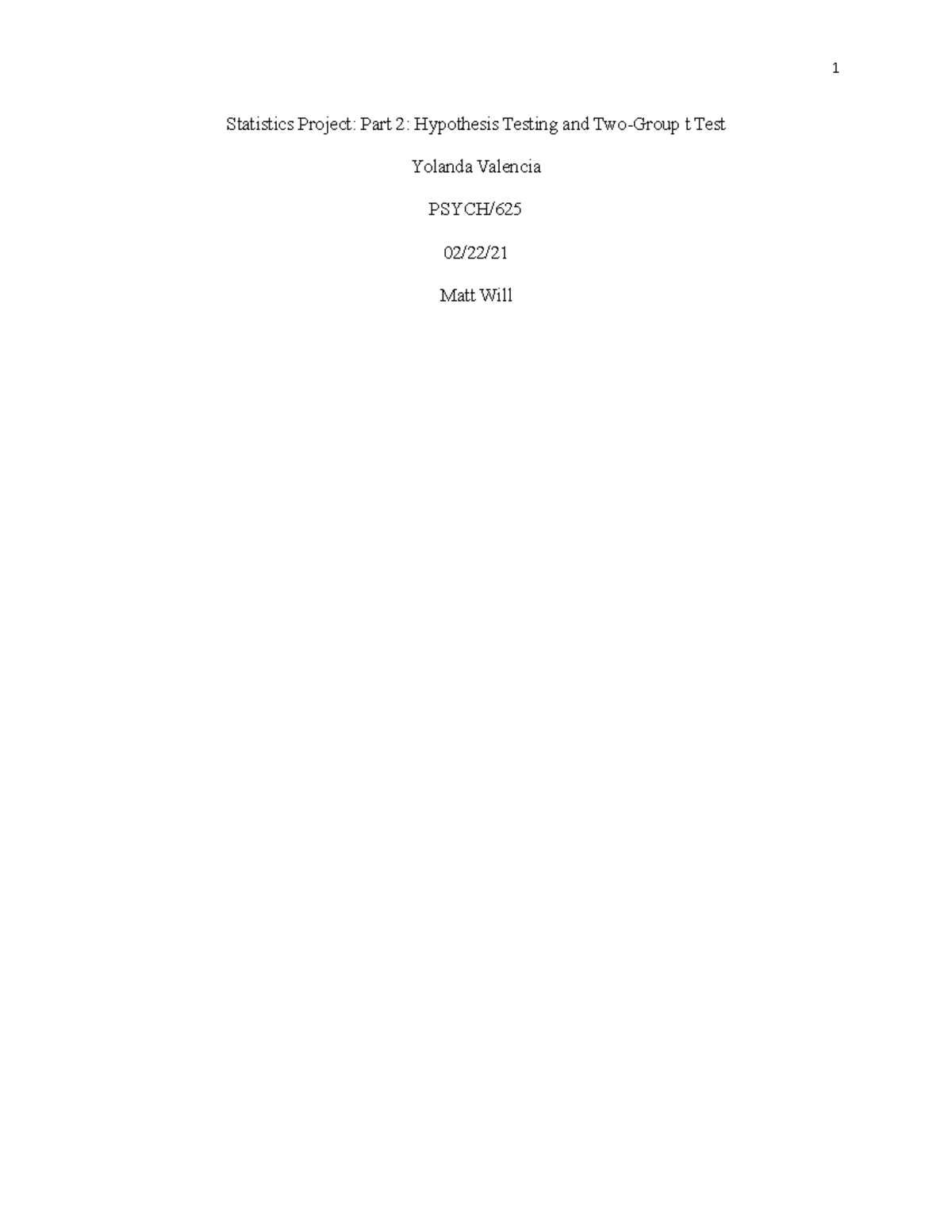 Statistics Project week 3 - Statistics Project: Part 2: Hypothesis ...