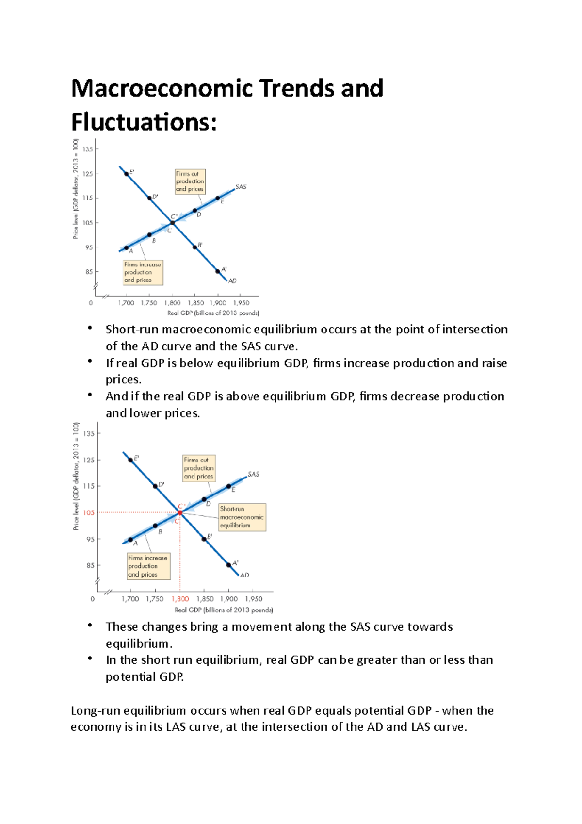 Macroeconomic Trends and Fluctuations Macroeconomic Trends and