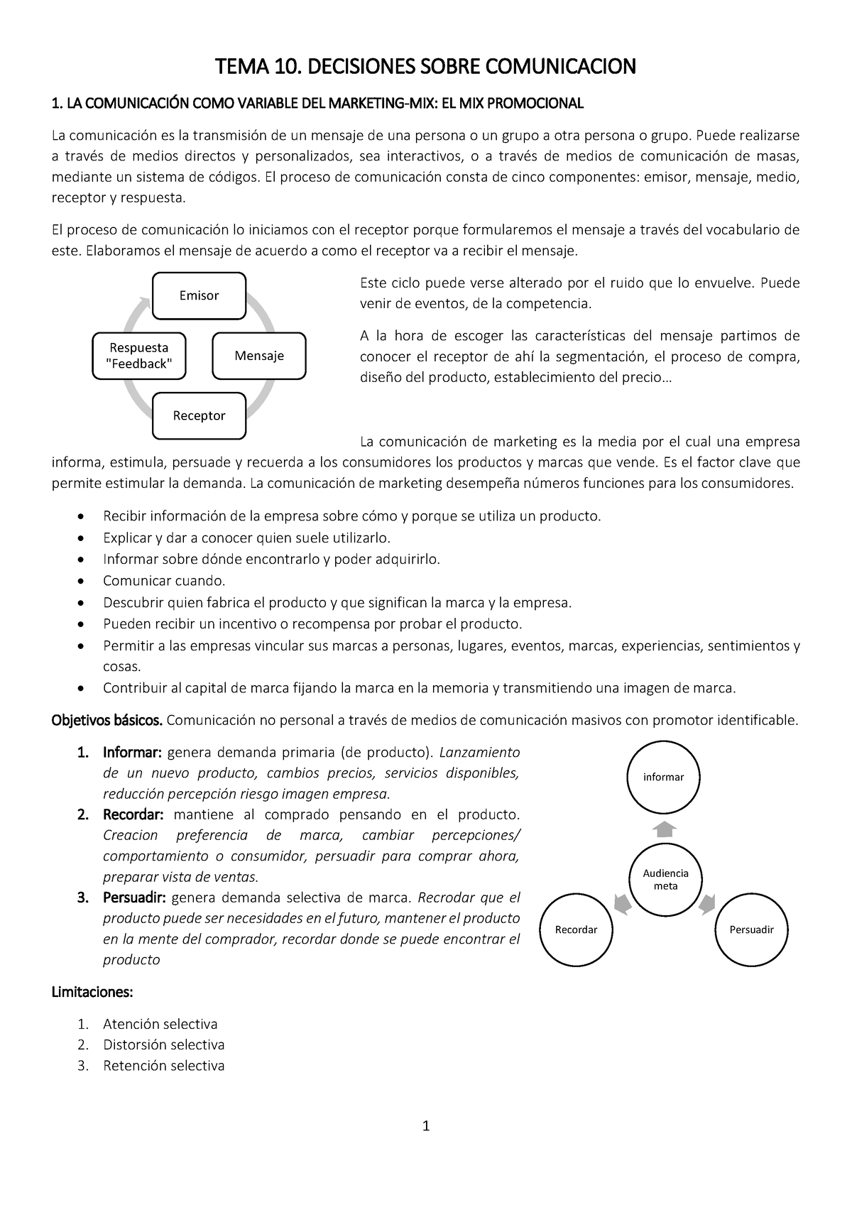 Tema 10 Decisiones Sobre Comunicación - TEMA 10. DECISIONES SOBRE ...