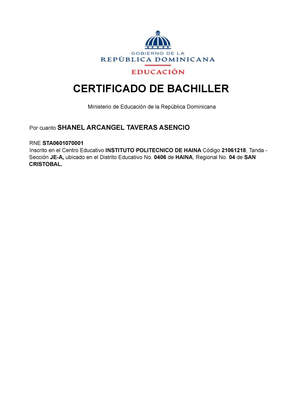 Comparto Certificado Pdf Con Usted Orientación Academica Certificado De Bachiller 4267