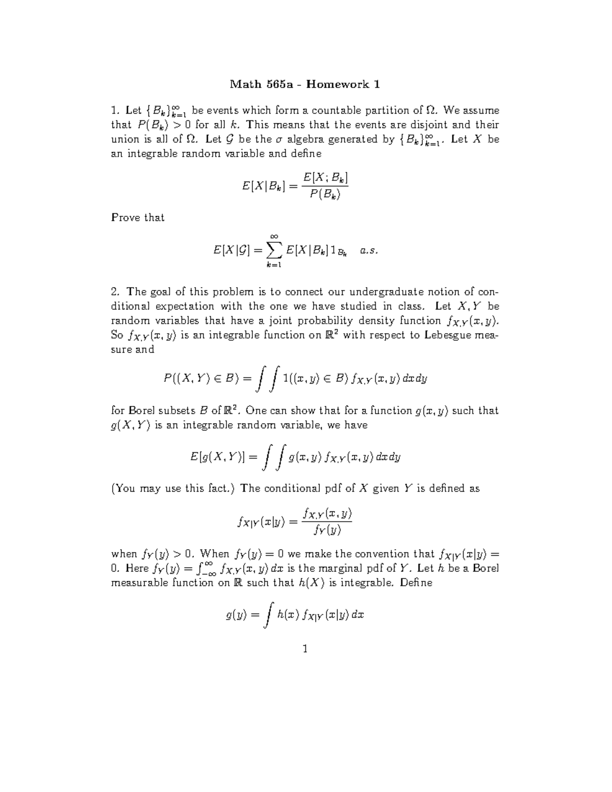Hmwk1 Homework Assignment 1 Studocu