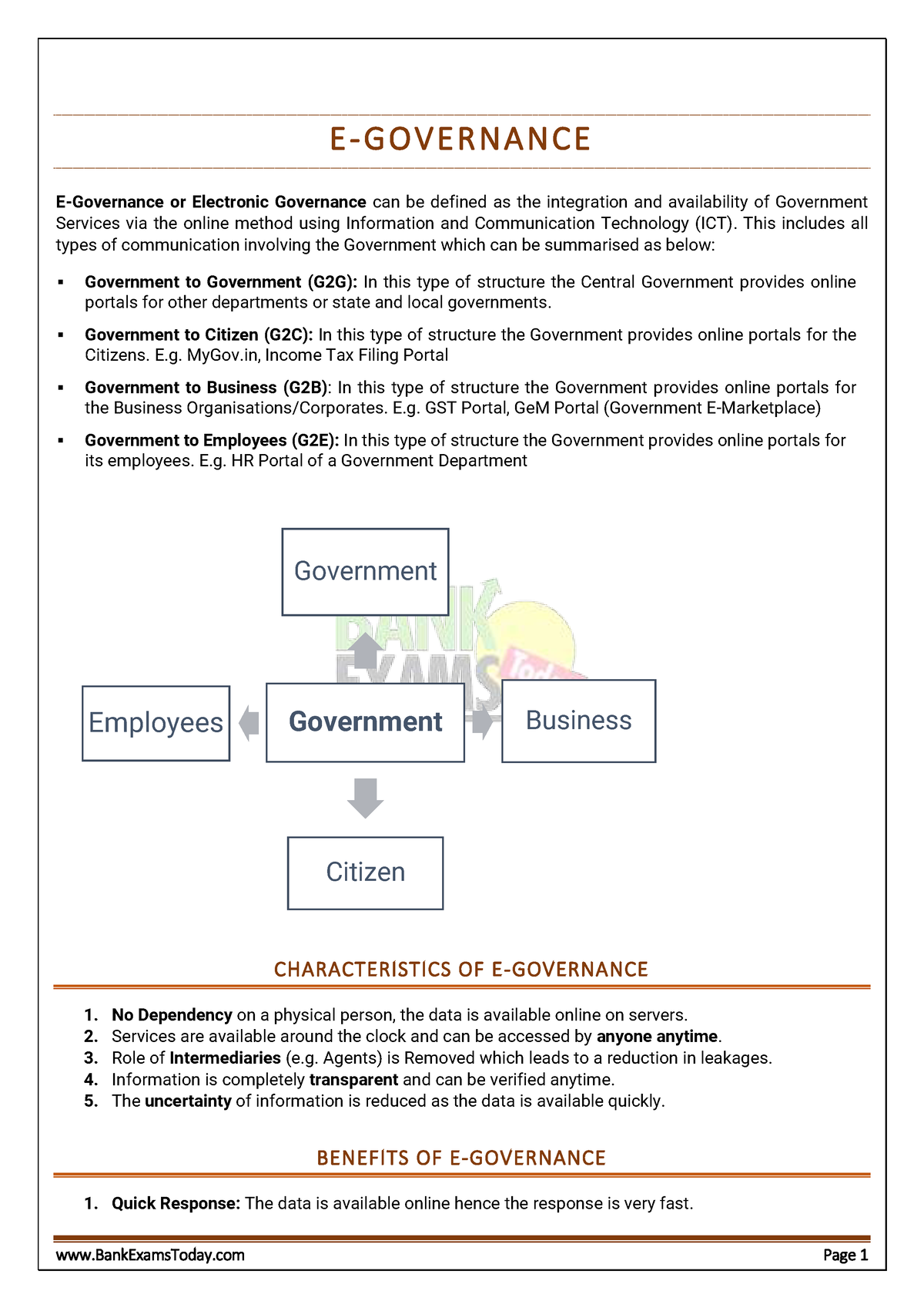 e governance assignment