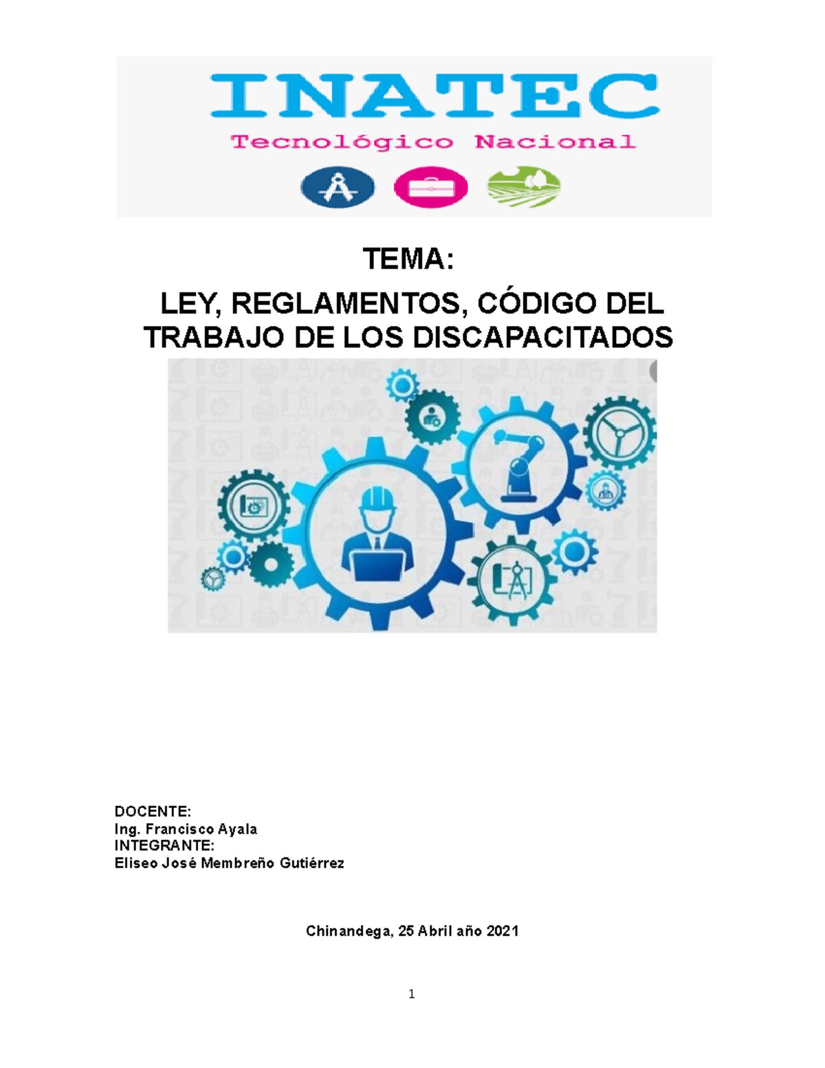 TEMA LEY Y Reglamentos 25-04-2021 Atrea - TEMA: LEY, REGLAMENTOS ...