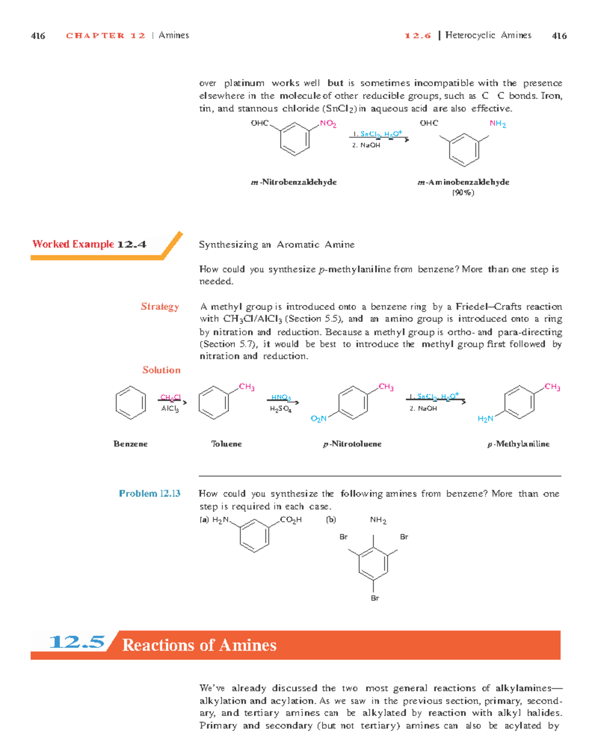 Amines part 2 - 416 C H A P T E R 1 2 Amines 416 | 12. 6 | Heterocyclic ...