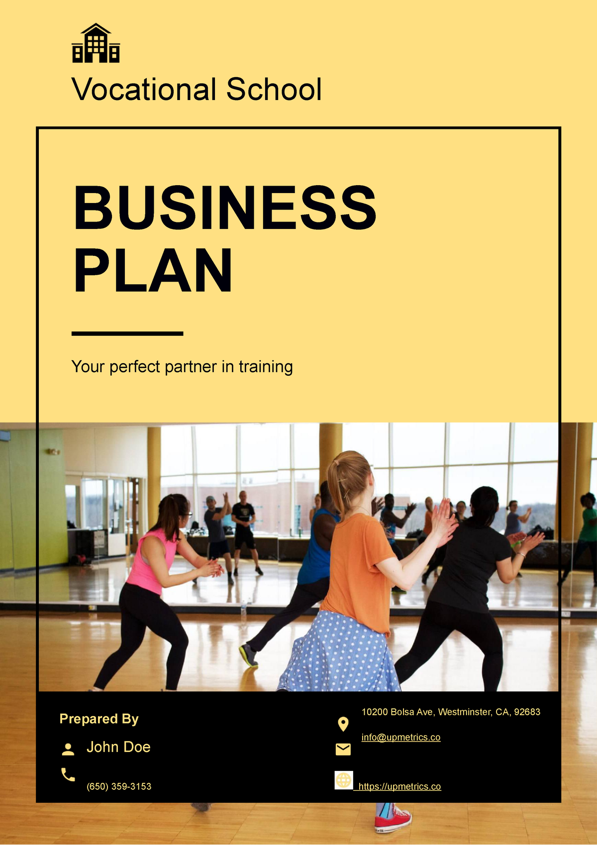 business plan template for vocational school