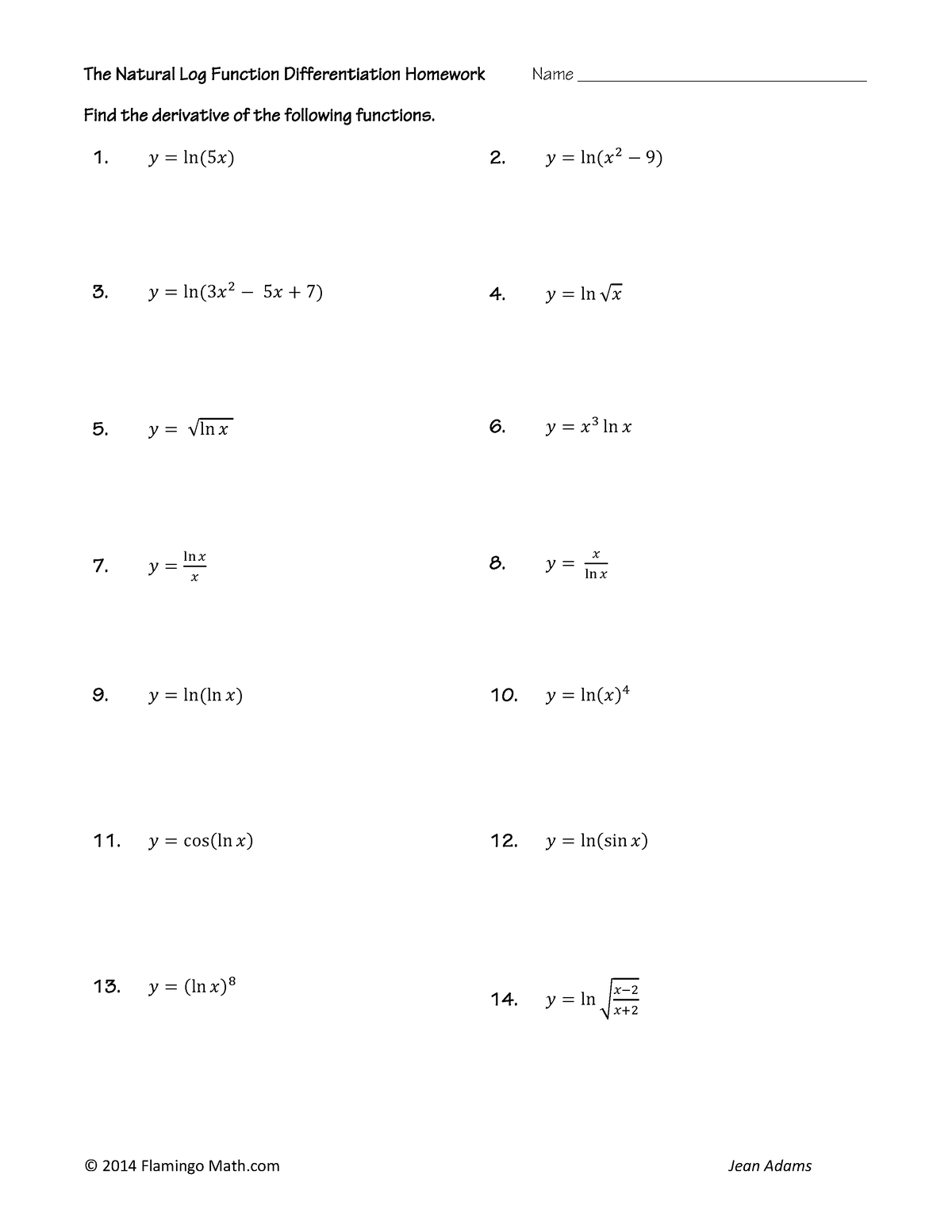 12-the-natural-logarithmic-function-differentiation-hw-the-natural