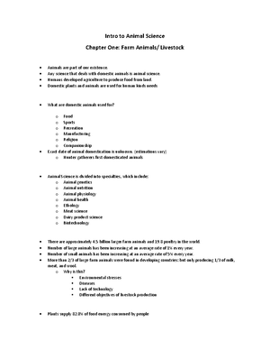 Intro to animal science chapter 2 - Intro to Animal Science Chapter 2 ...