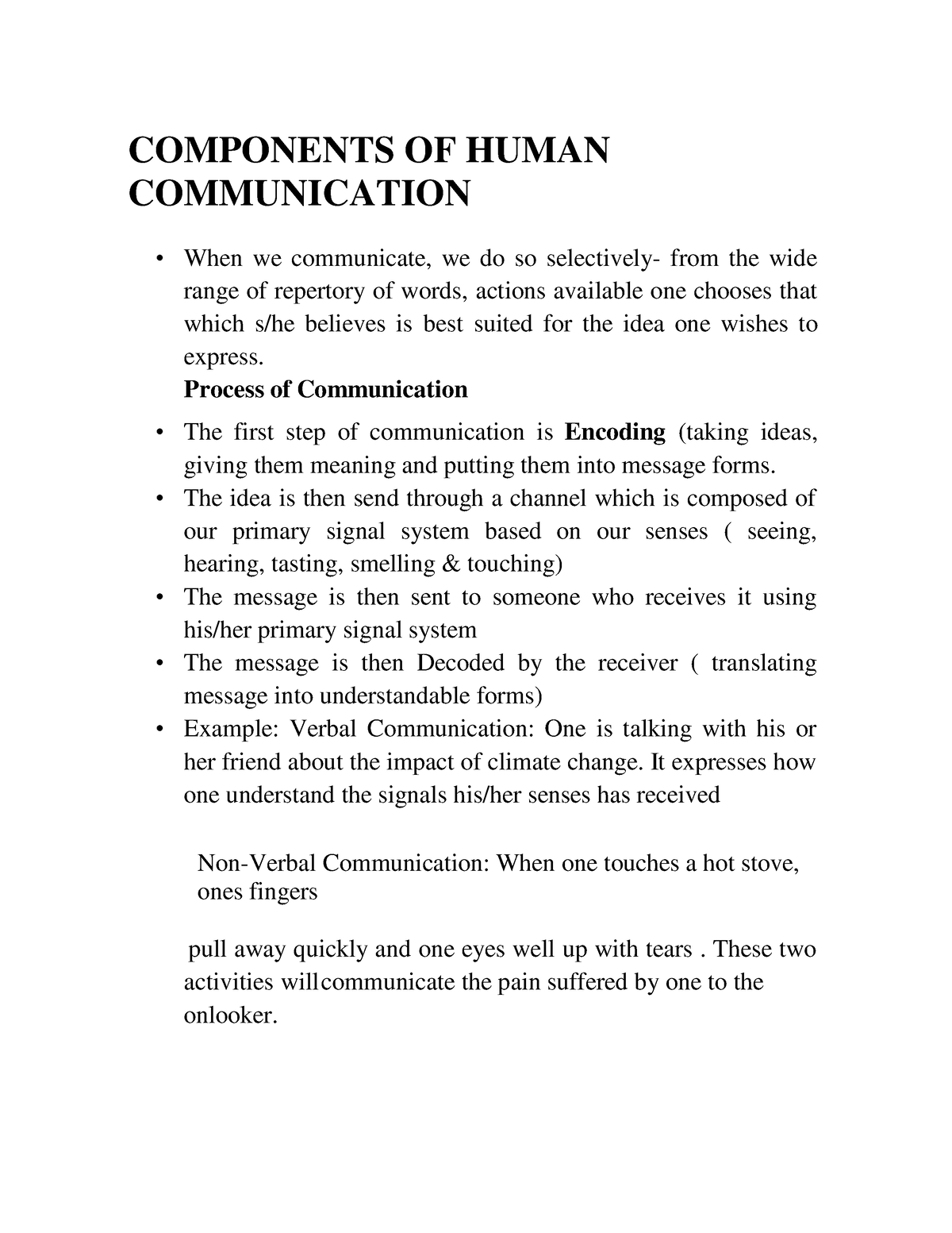 human communication essay