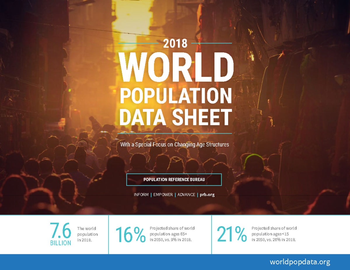 2018 WPDS - Idk - 2018 WORLD POPULATION DATA SHEET With a Special Focus ...