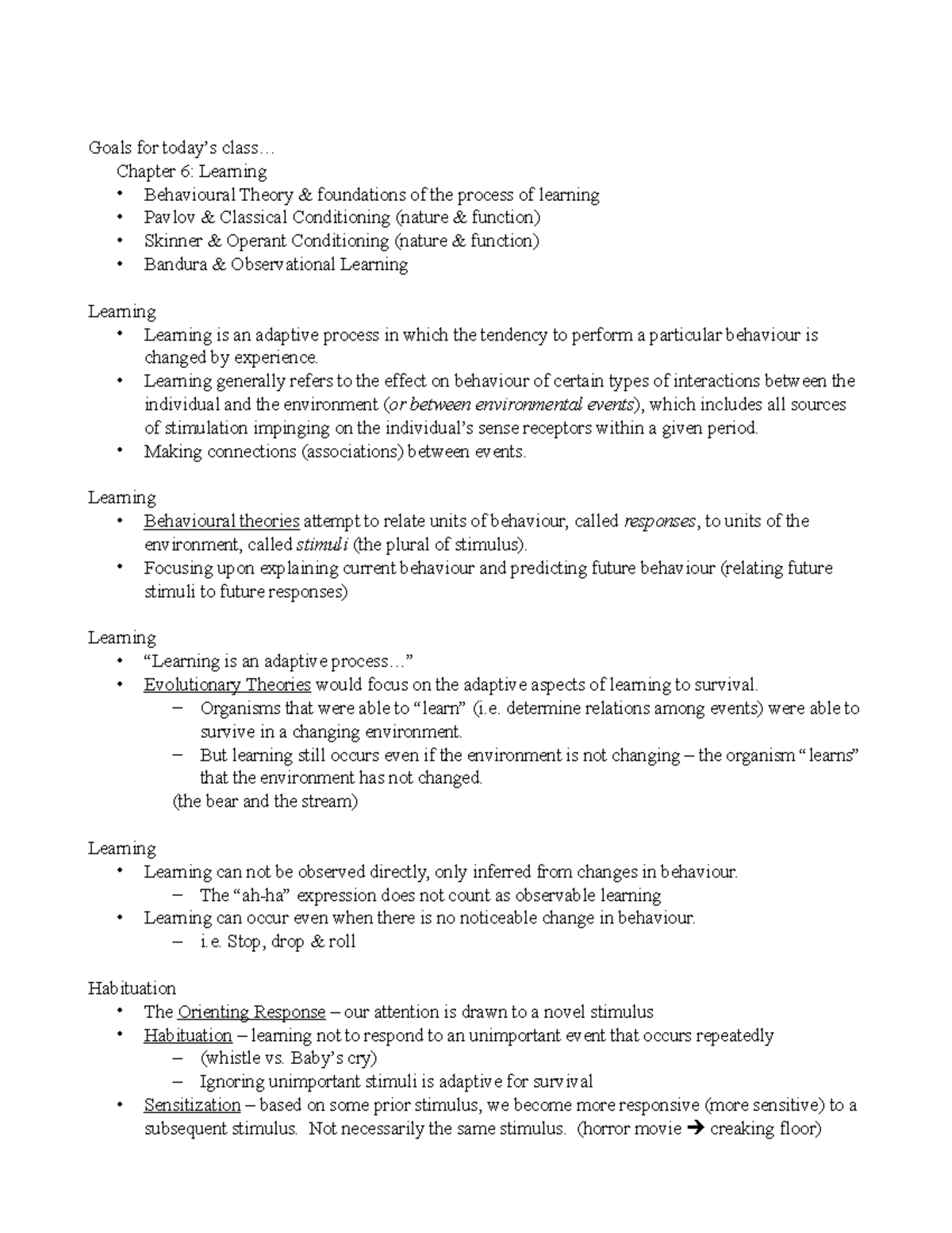 1001-E Set 6 Notes in Word Nov 6 and 13 - Goals for today’s class ...