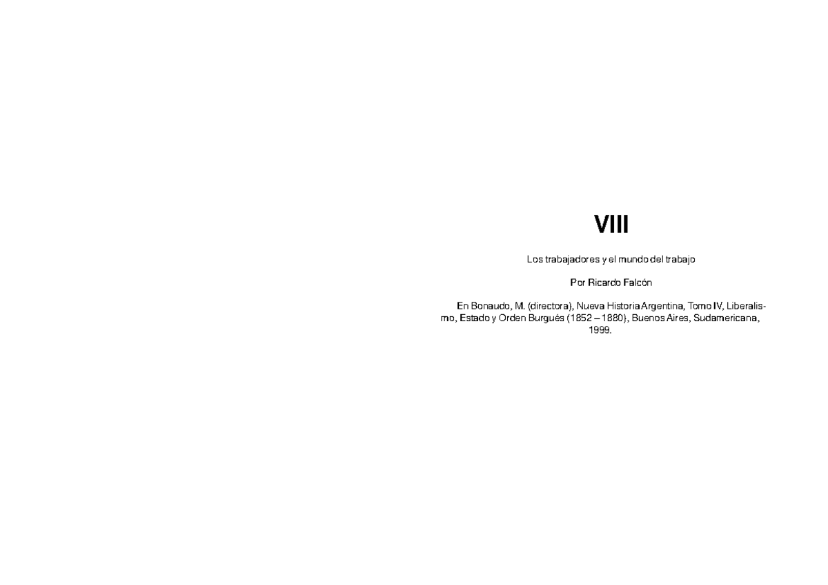 Falcón, Ricardo. Nueva Historia Argentina18 VIII Los trabajadores y