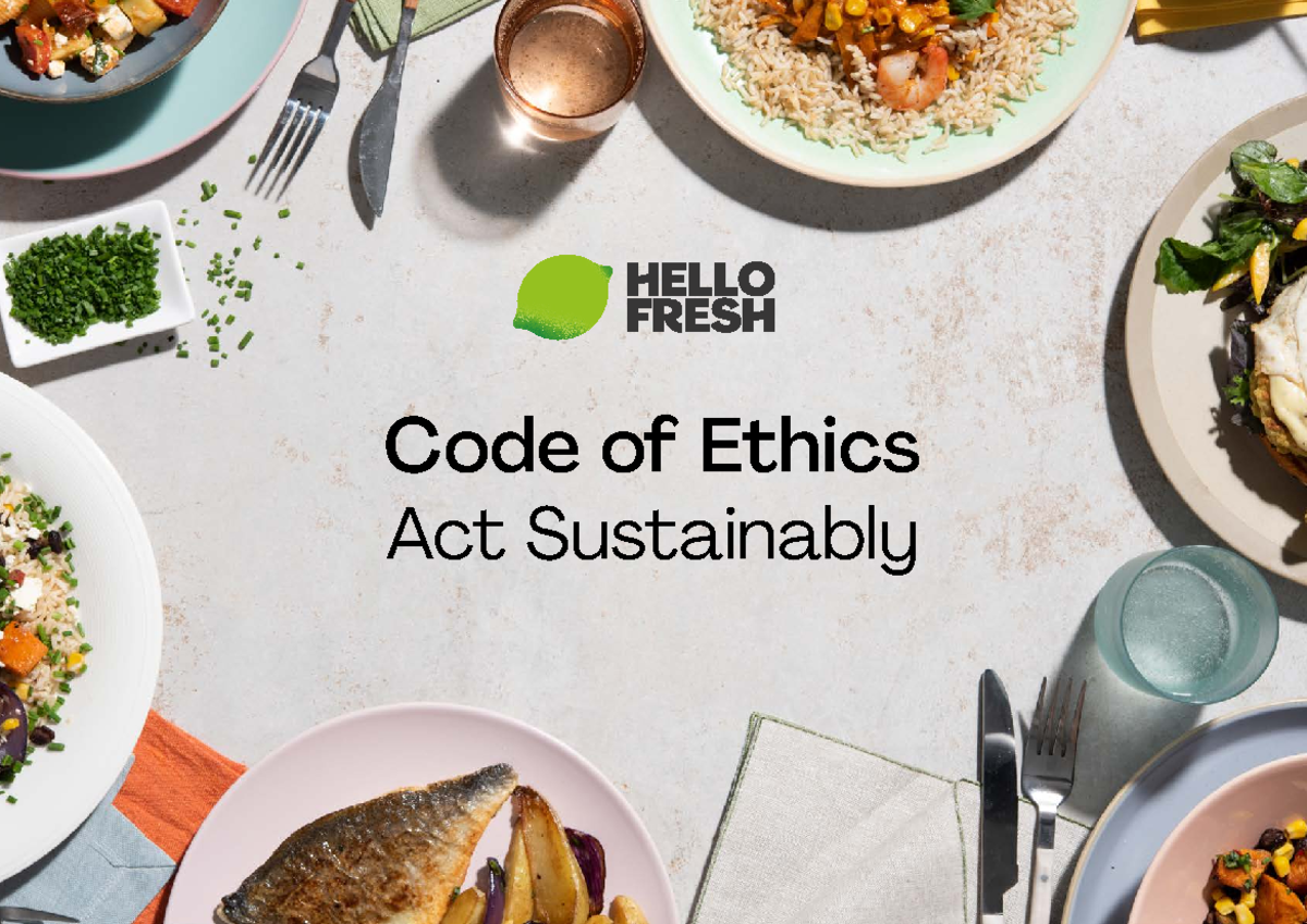 Code of Conduct 2021 Code of Ethics Act sustainably! Code of Ethics Act Sustainably Code of