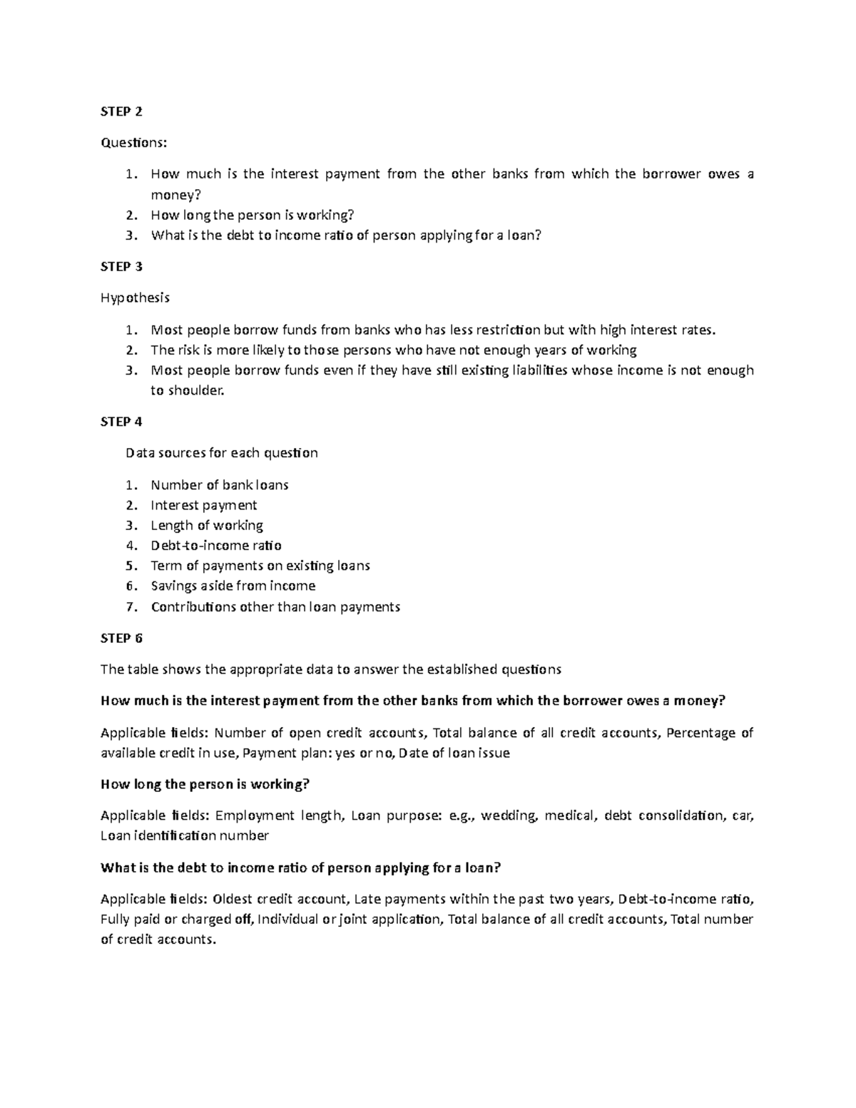 computer and intermediate accounting 2 - STEP 2 Questions: How much is ...