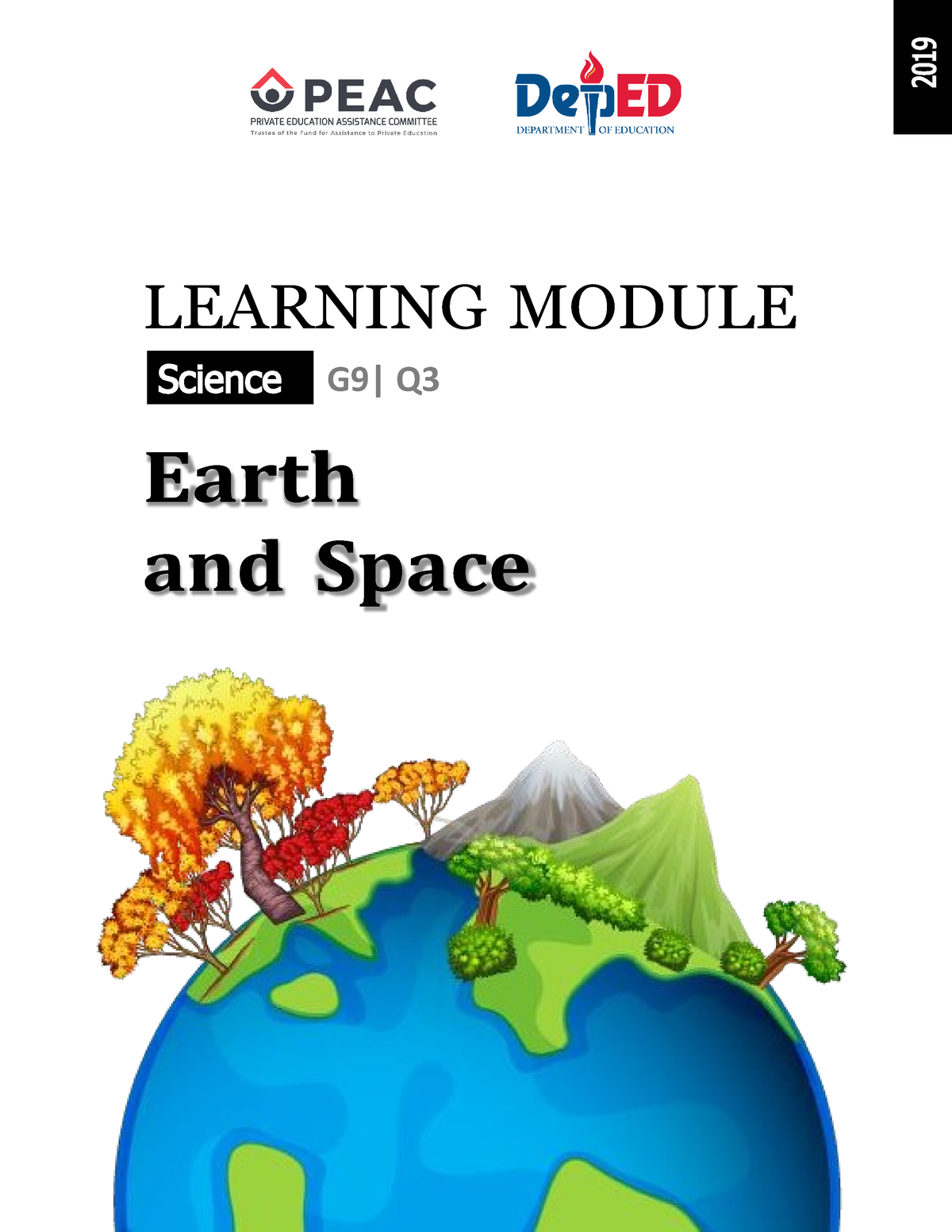 2019 SCIG9Q3 - LEAP Modules - LEARNING MODULE Science G9| Q Earth And ...