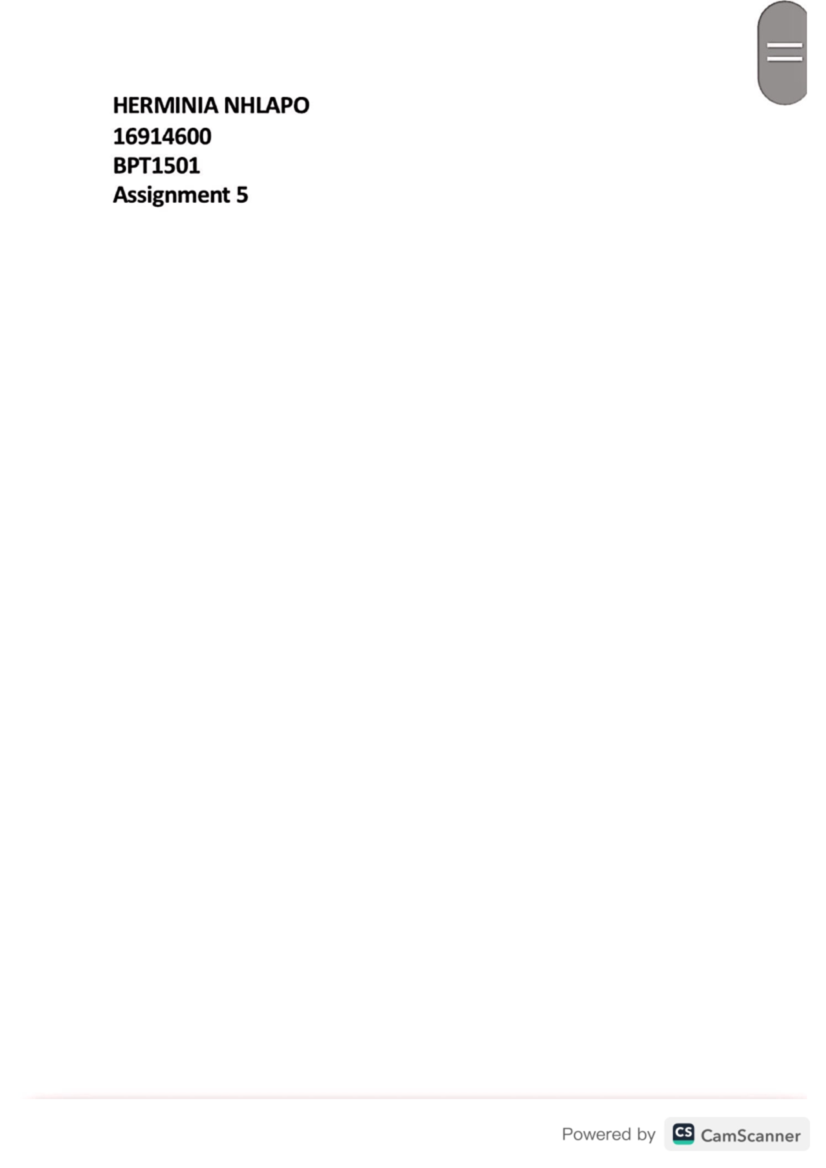 Assignment 5 Bpt1501 Bpt1501 Studocu Assignment 5 Bpt1501 Bpt1501 Studocu