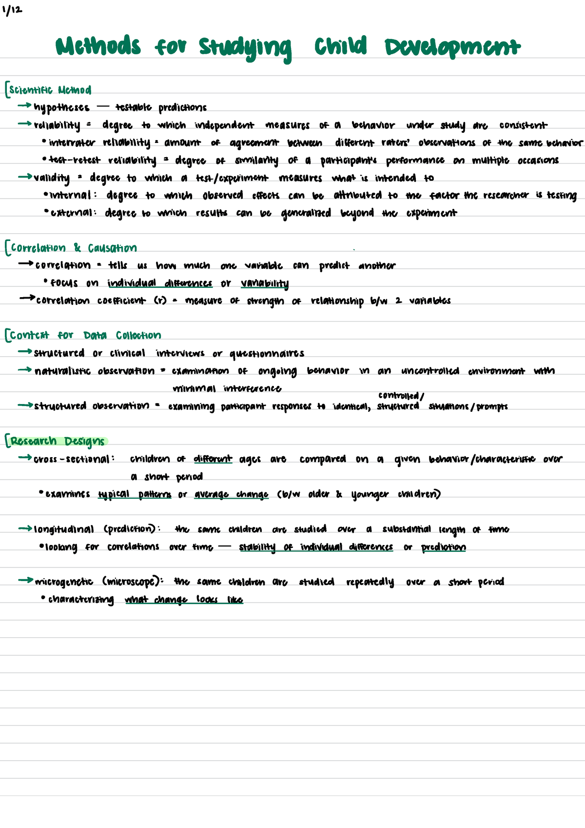 research methods in developmental psychology