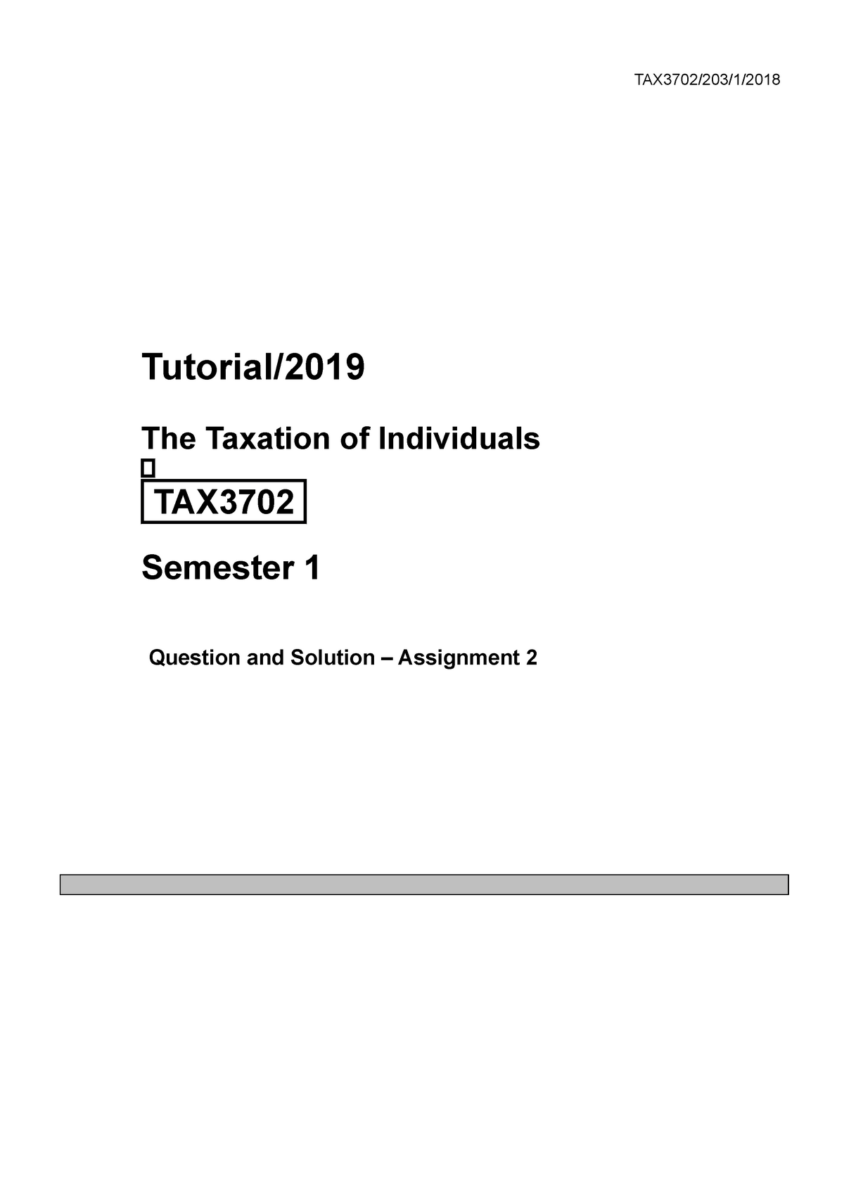 tax3702 assignment 5 semester 2