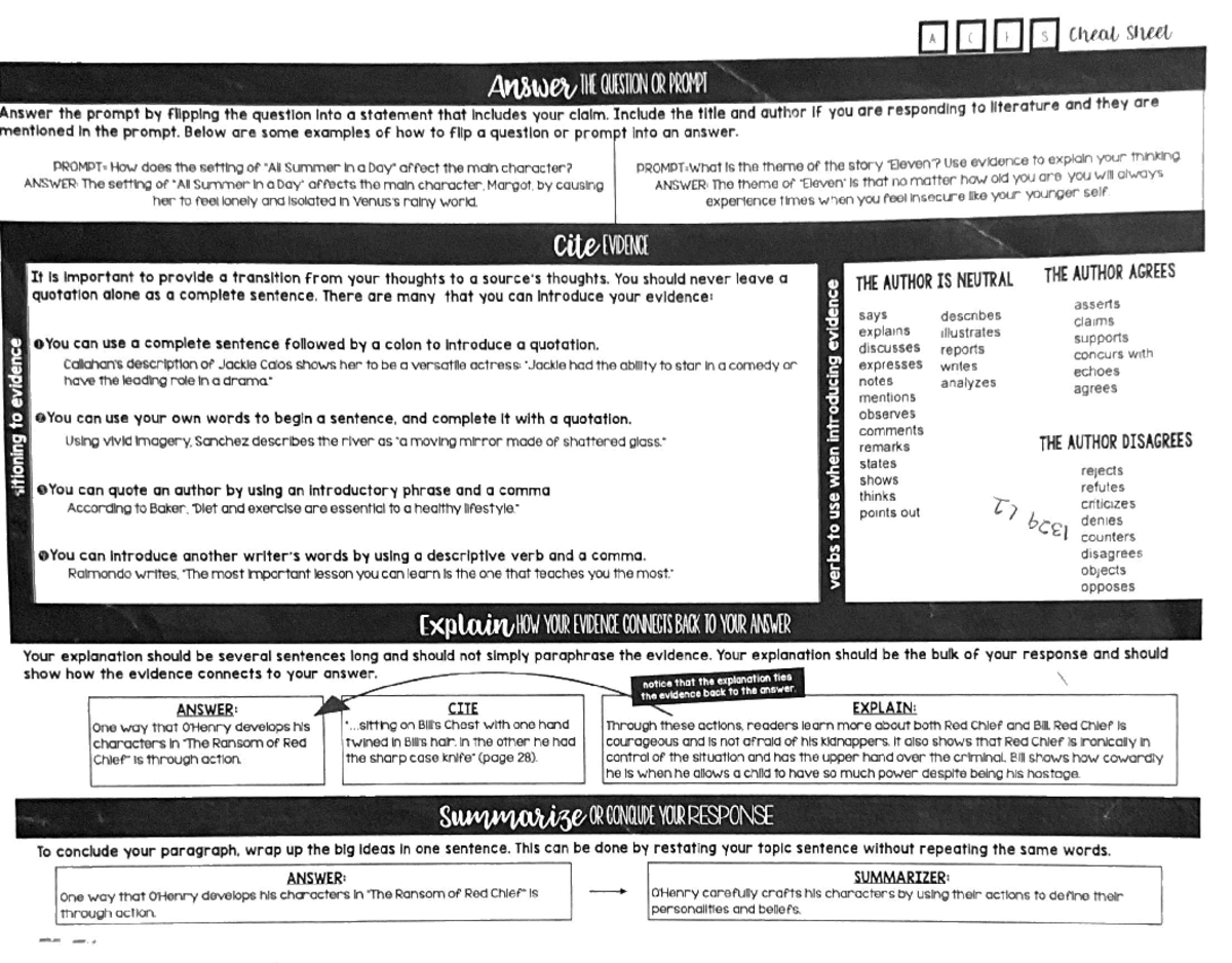 ACES Notes on ACES and how to use it Answer Cite Explain Source