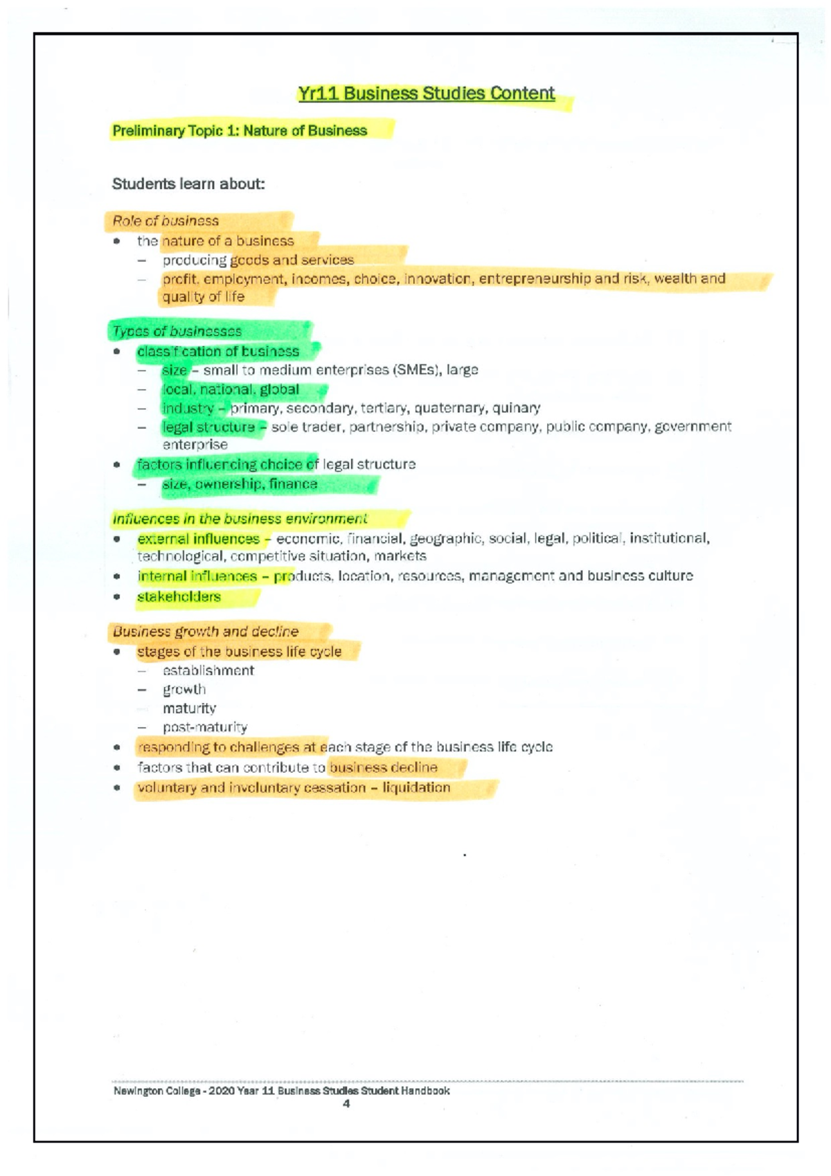 Business Notes Raff - TOPIC 1 ~ NATURE OF BUSINESS Role of a Business ...
