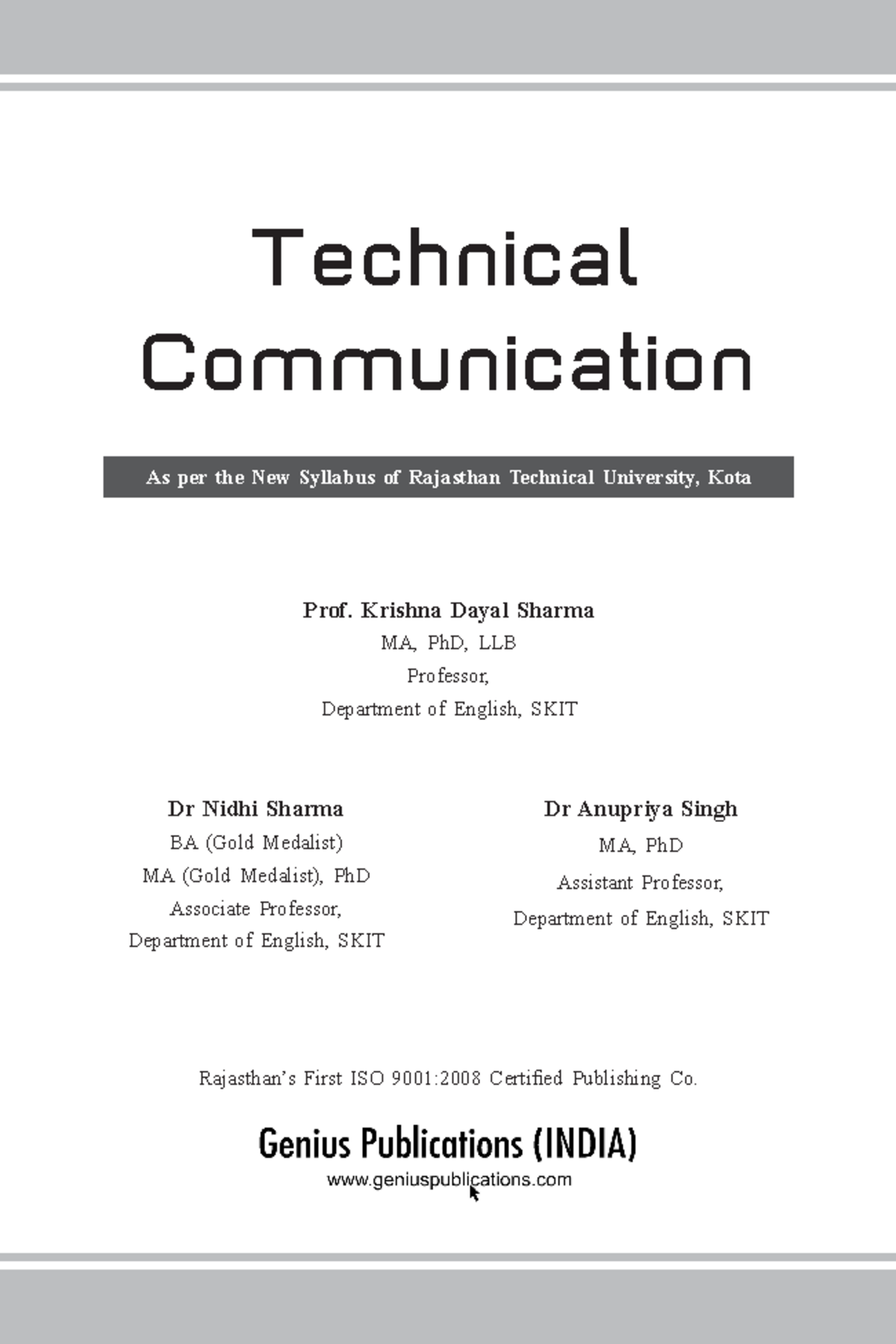 Technical Communication (PDF for print) - Technical Communication As ...