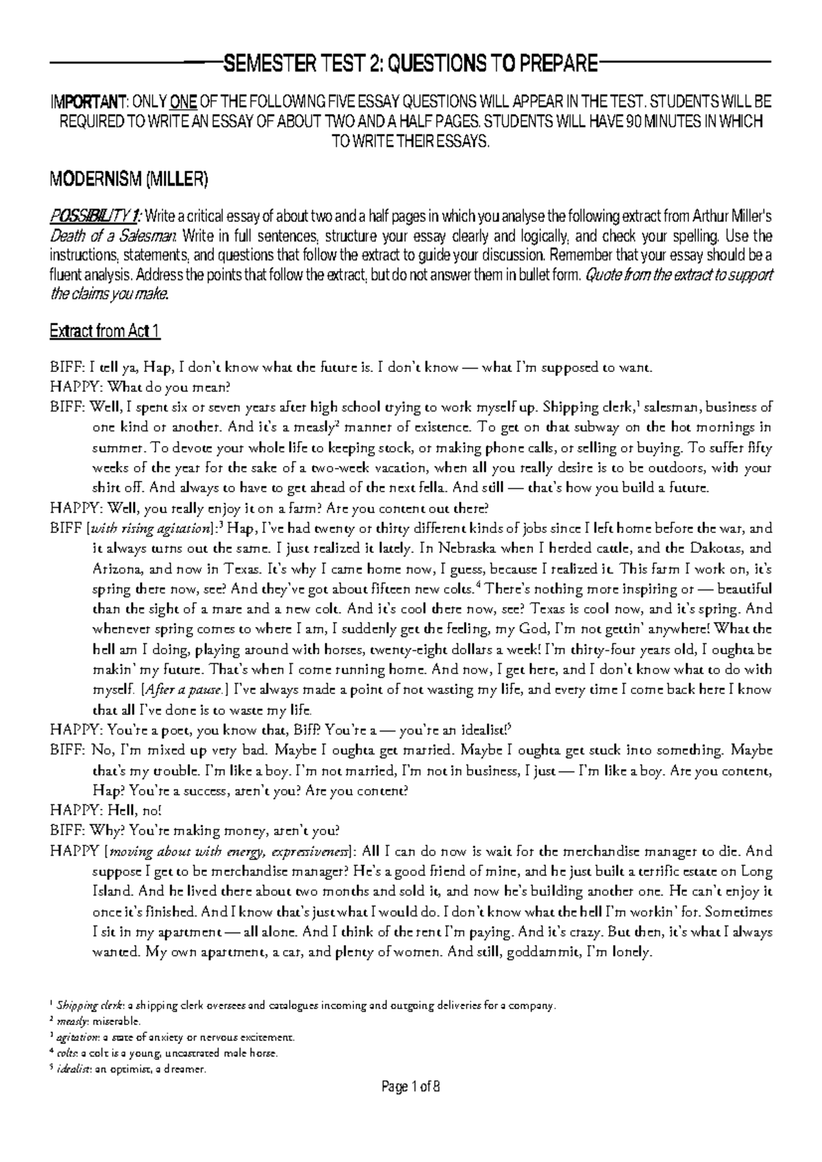 HAS 120 - Semester Test 2, Questions to Prepare [2024] - SEMESTER ...