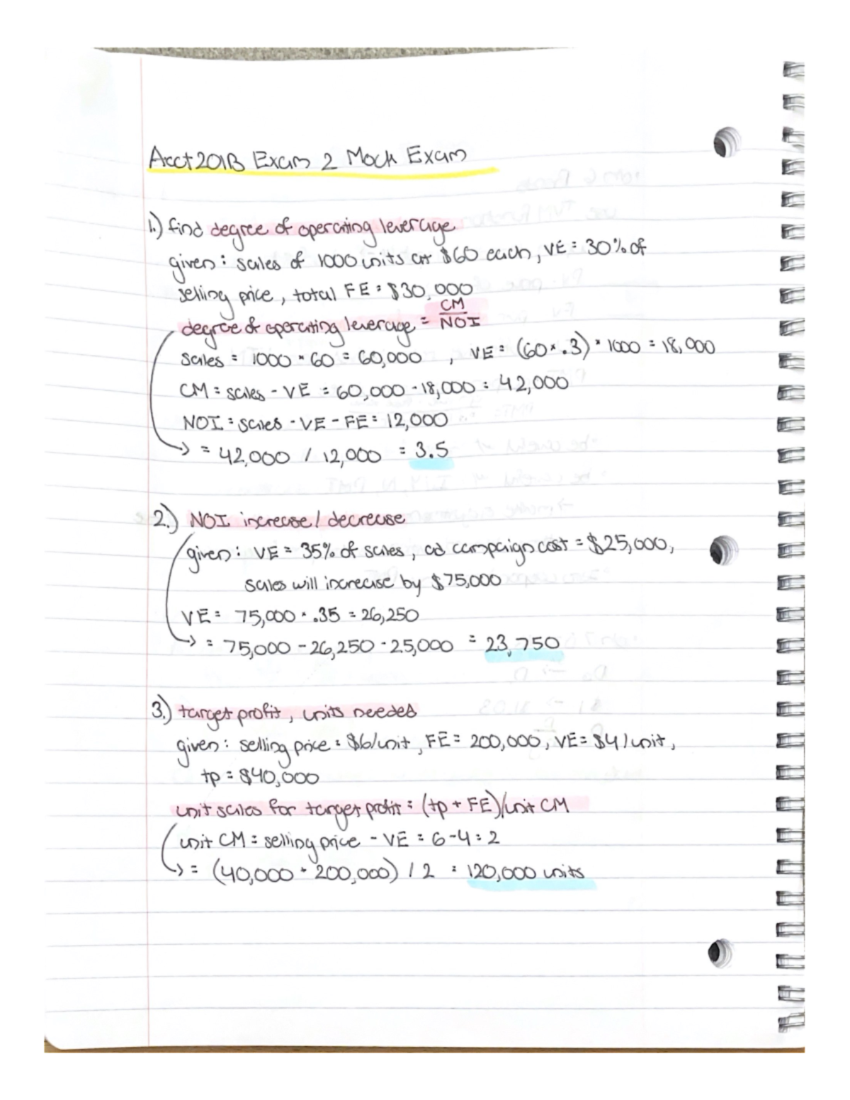 ACCT201B Mock Exam 2 - ACCT 201B - CSUF - Studocu