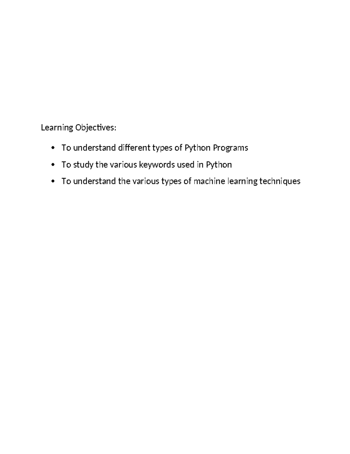 Exercise 1 - UCS 1941 - Learning Objectives: To understand different ... image.