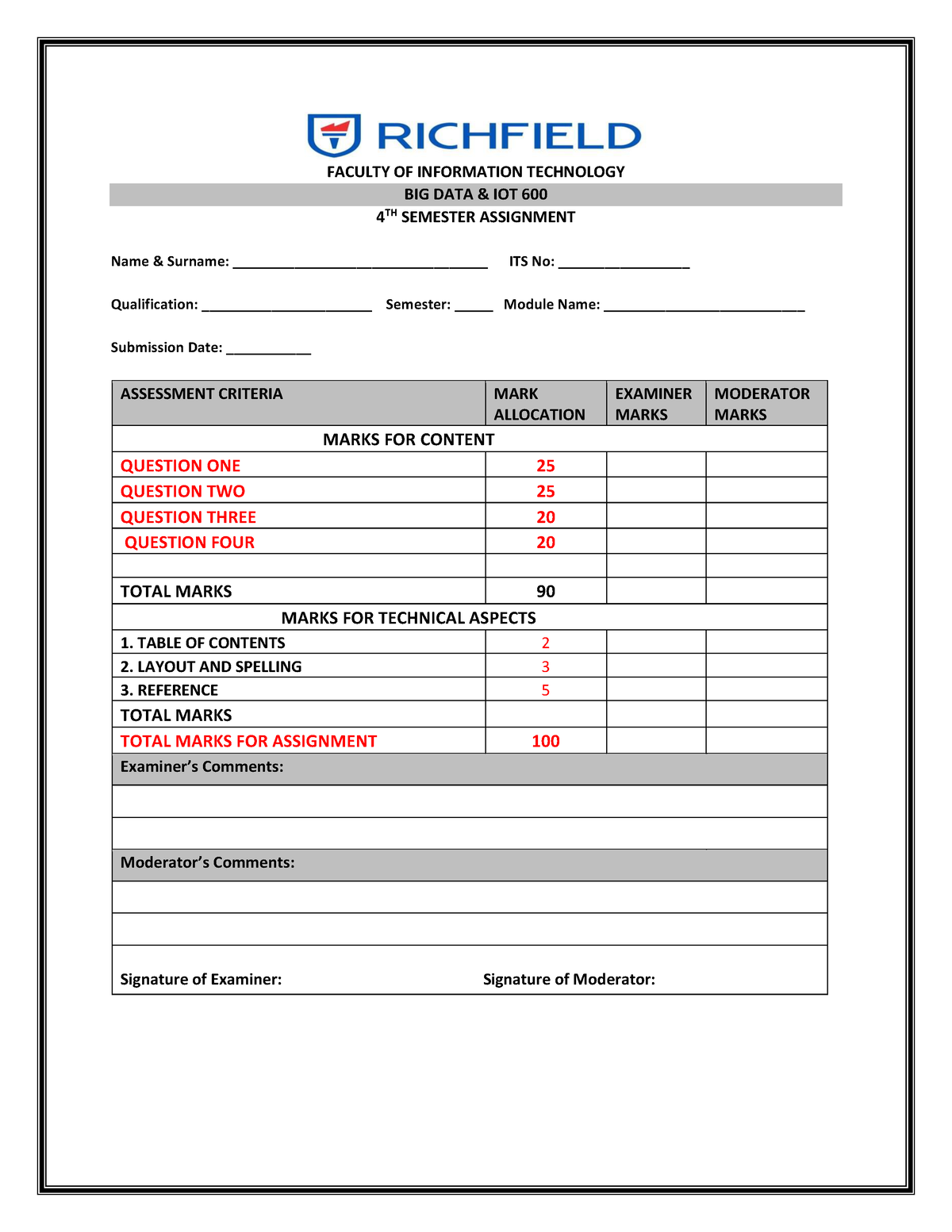 Bdiot 600 - assignment - FACULTY OF INFORMATION TECHNOLOGY BIG DATA ...