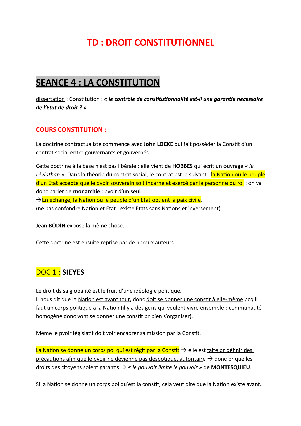 article 11 et 89 de la constitution dissertation