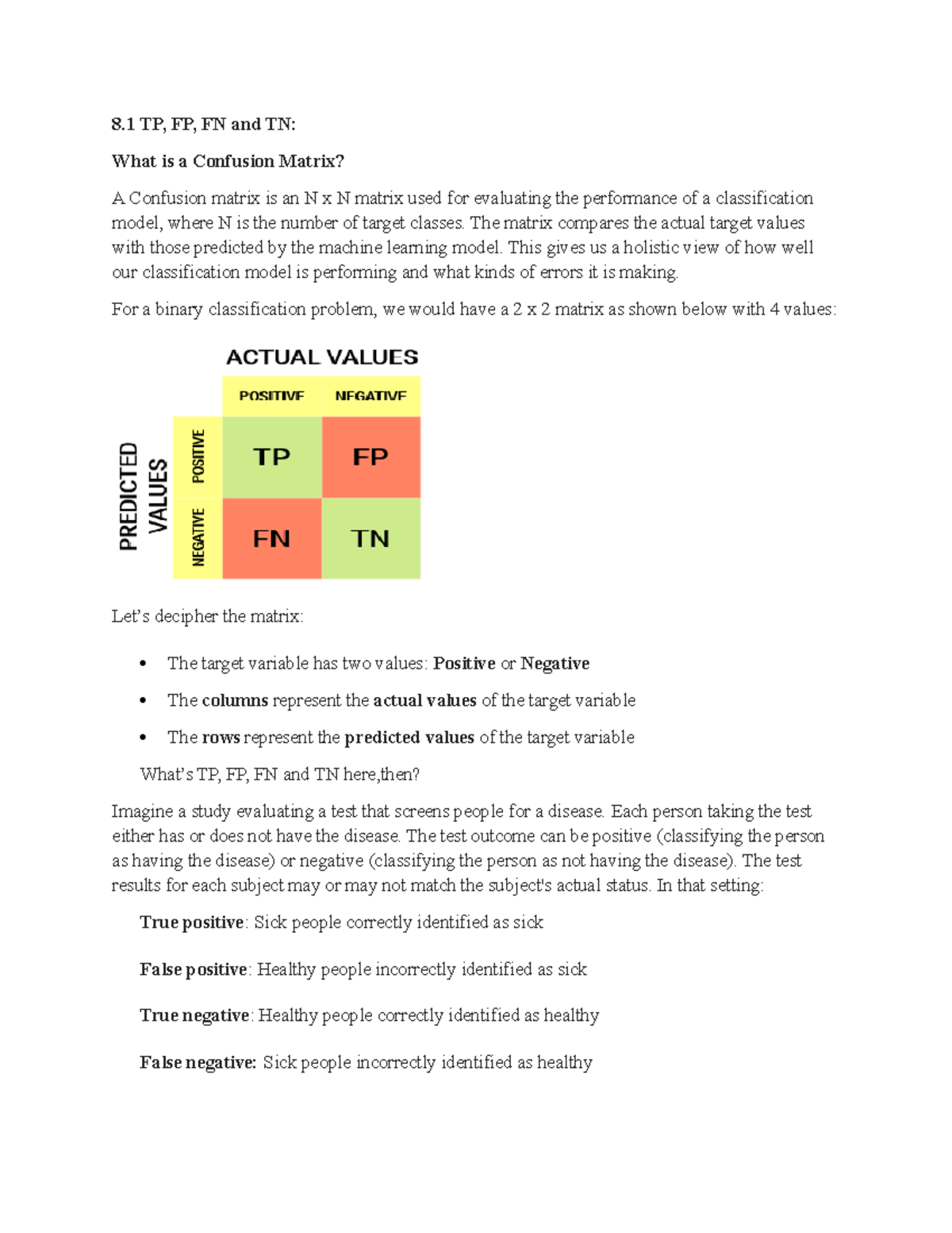 Bio-info Assignment - wedasdasd - 8 TP, FP, FN and TN: What is a ...