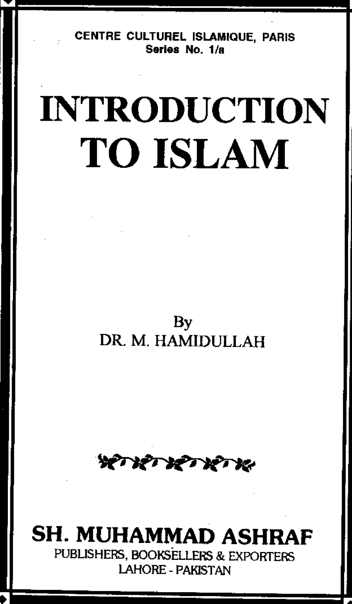 19 Introduction of Islam - Leading issues in Pakistan's Economy - Studocu