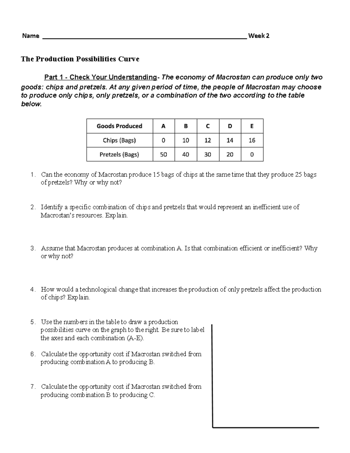 Week 2 Economics - Name ...