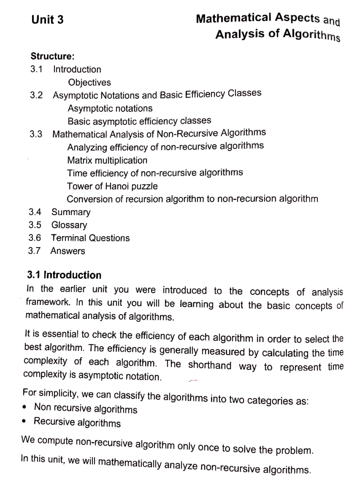 Analysis and Design of Algorithms - mathematical Aspects and Analysis ...