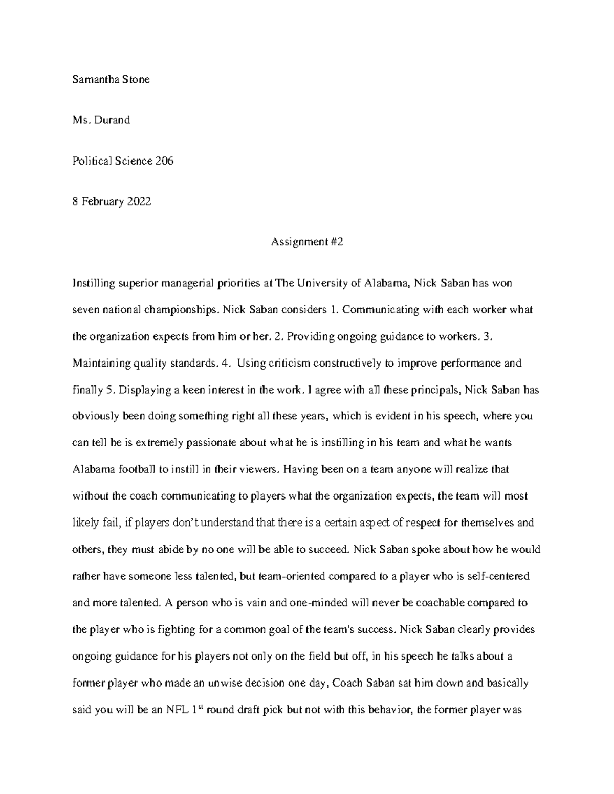 Psc 206 assignment 2 - Essay on public administration, essay got an A+ ...